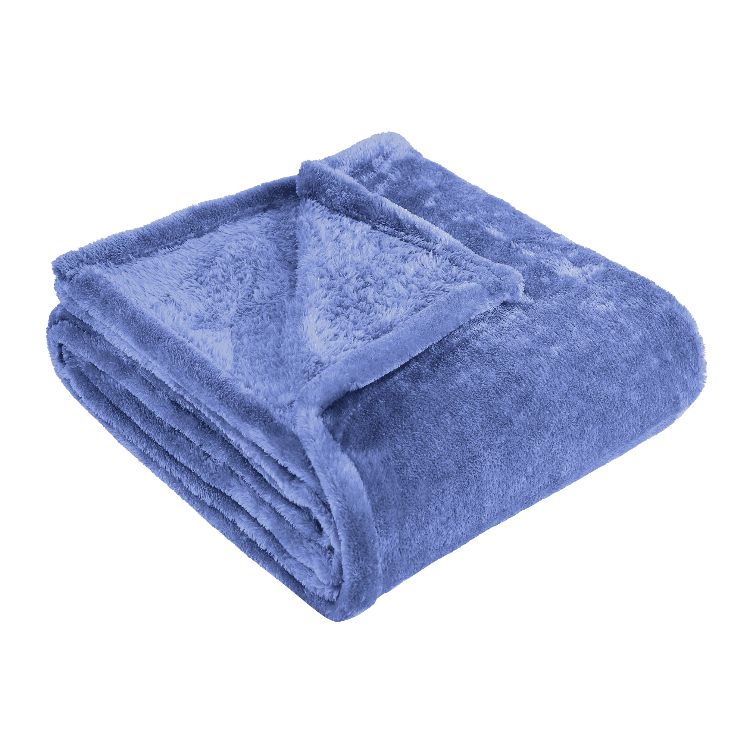 Classic Solid Fleece Plush Medium Weight Fluffy Soft Blanket - Omnigoodsstore