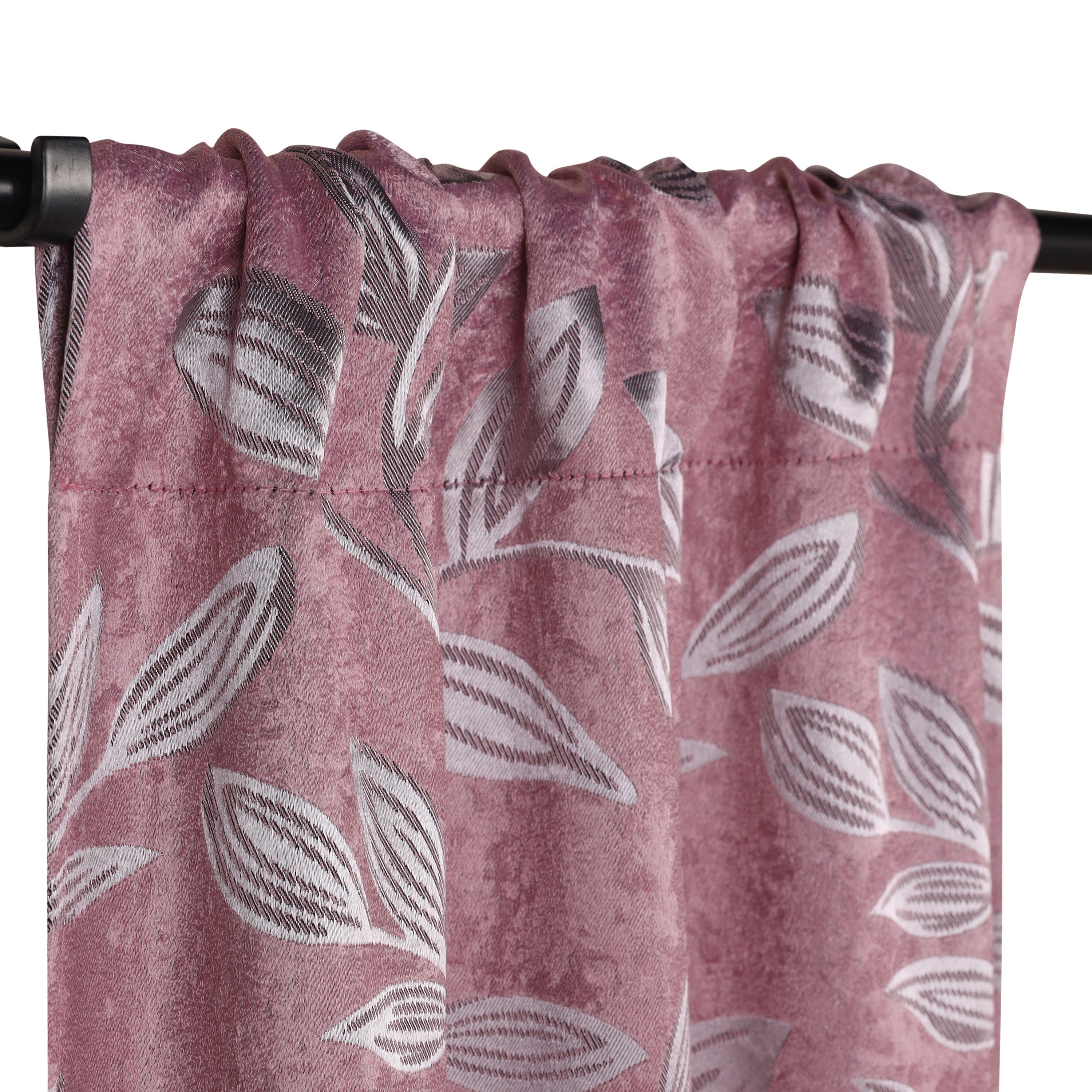 Leaves Machine Washable Room Darkening Blackout Curtains, Set of 2 - Omnigoodsstore