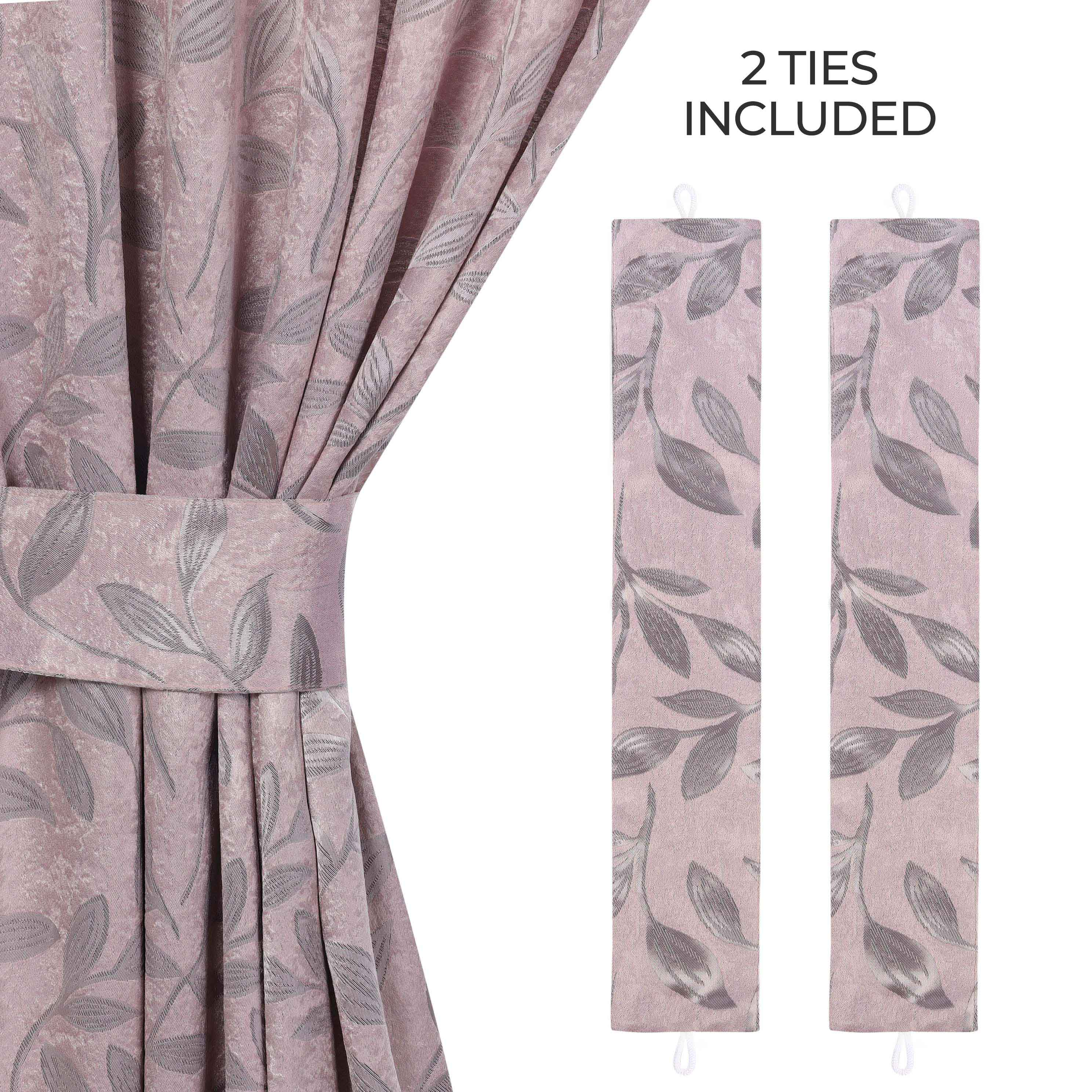 Leaves Machine Room Darkening Blackout Curtains, Set of 2 - Omnigoodsstore