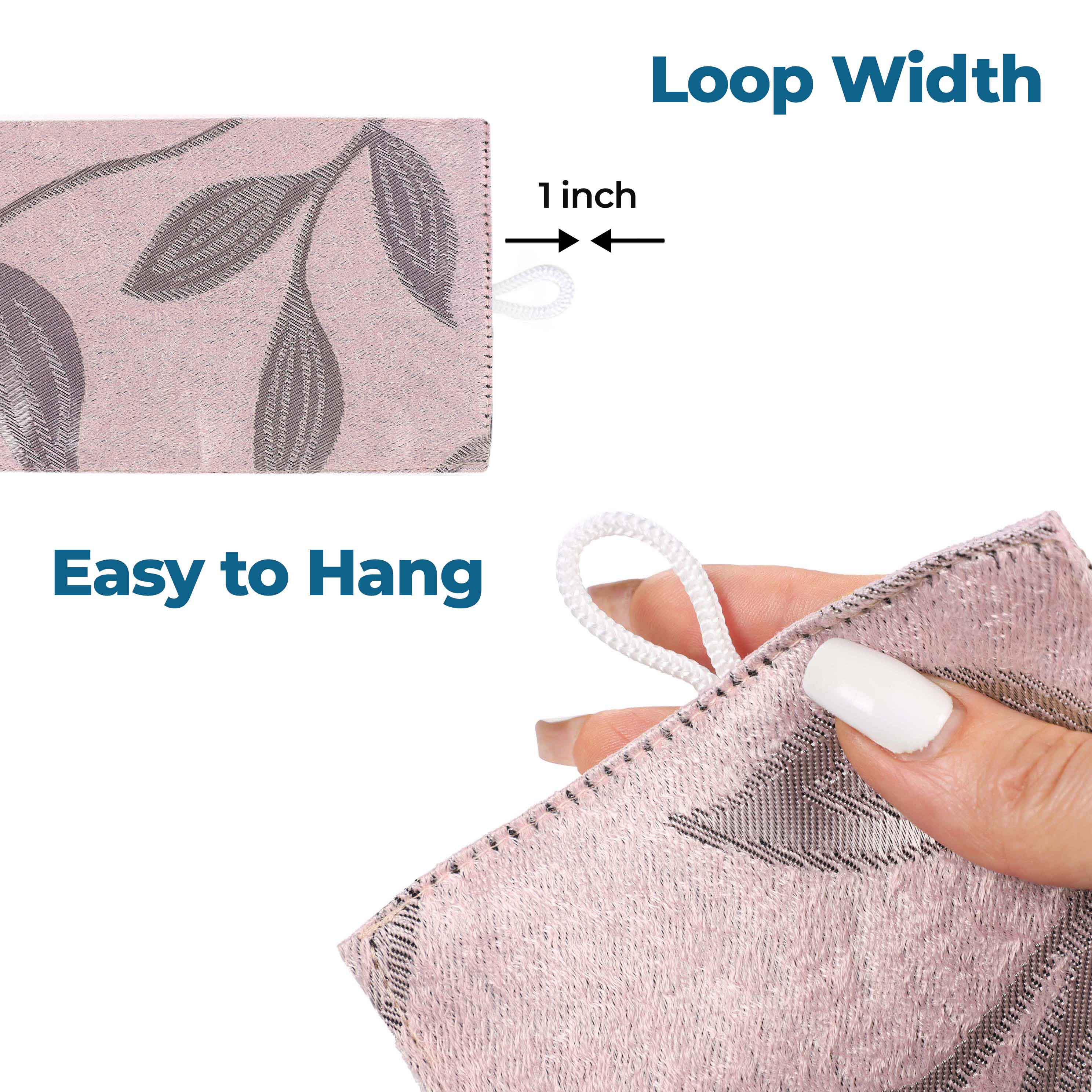 Leaves Machine Room Darkening Blackout Curtains, Set of 2 - Omnigoodsstore