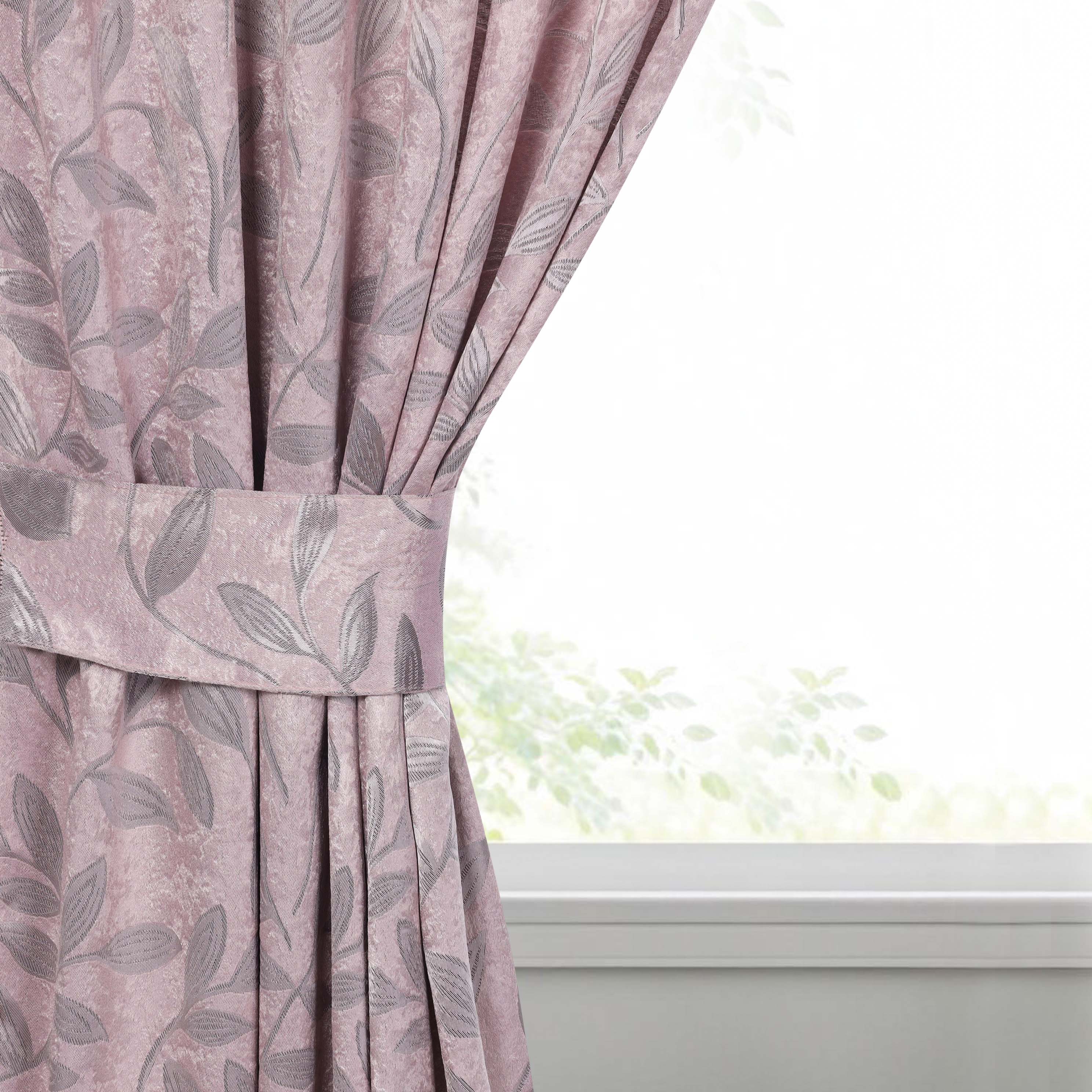 Leaves Machine Room Darkening Blackout Curtains, Set of 2 - Omnigoodsstore