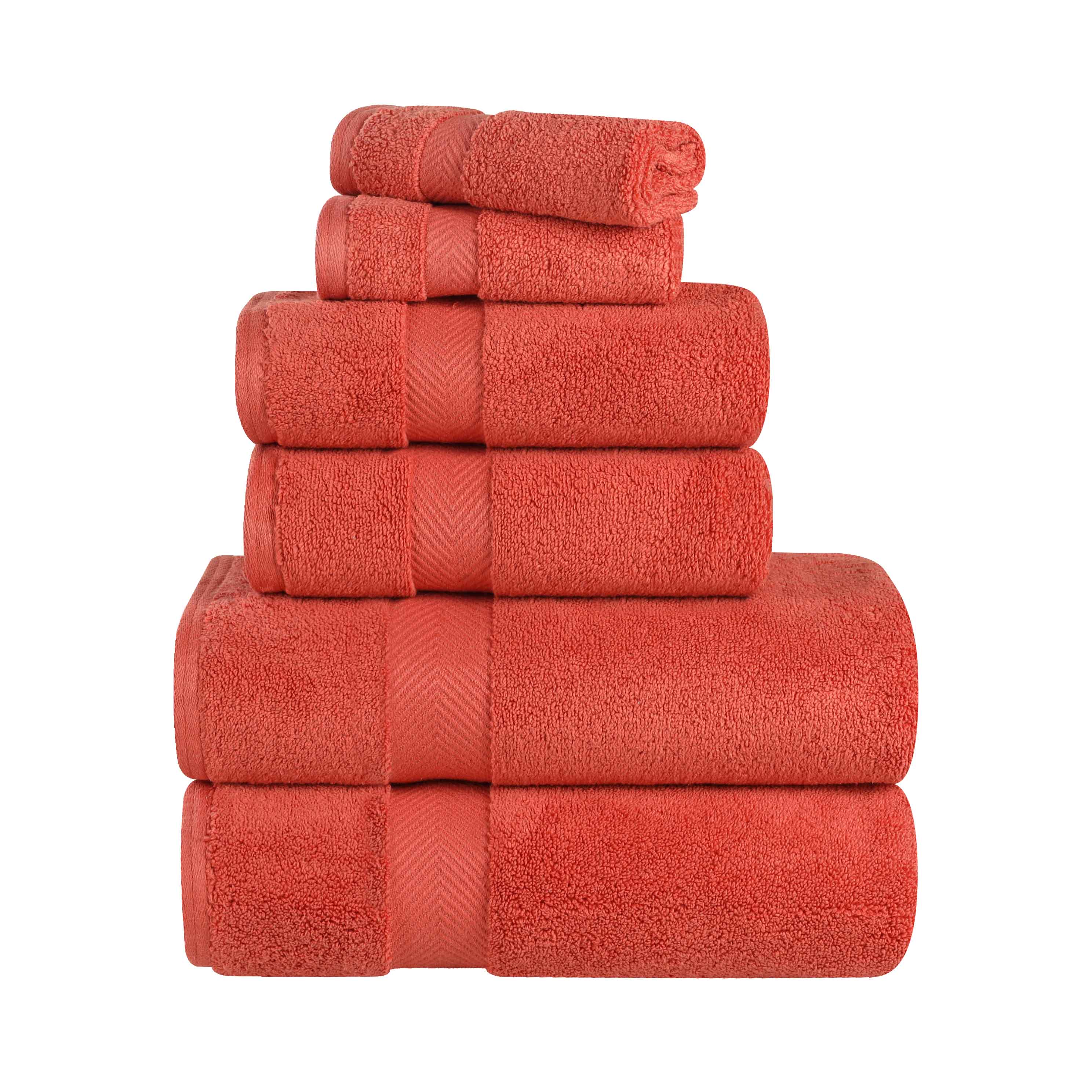 Zurich Cotton Zero Twist 6 Piece Towel Set - Omnigoodsstore