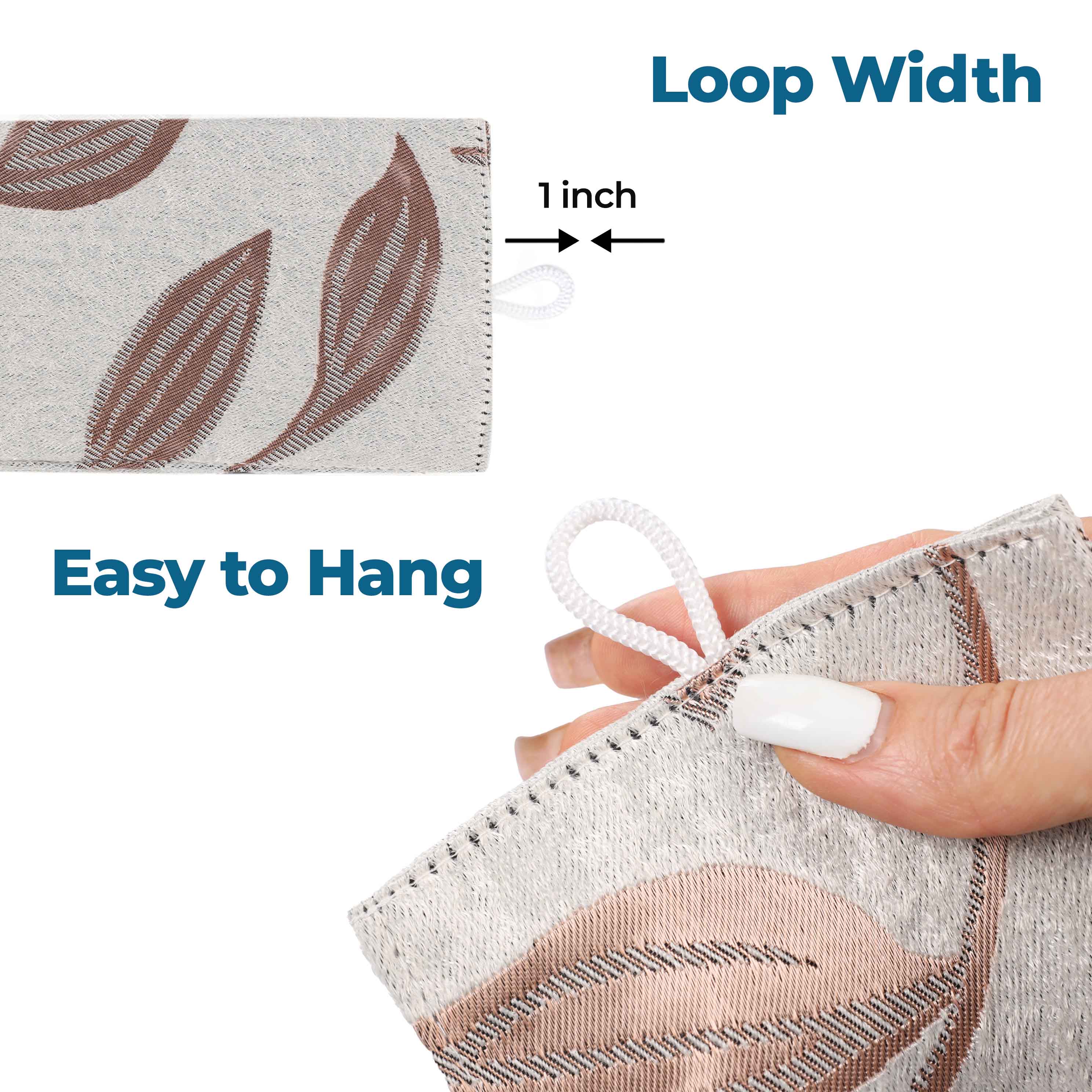 Leaves Machine Room Darkening Blackout Curtains, Set of 2 - Omnigoodsstore