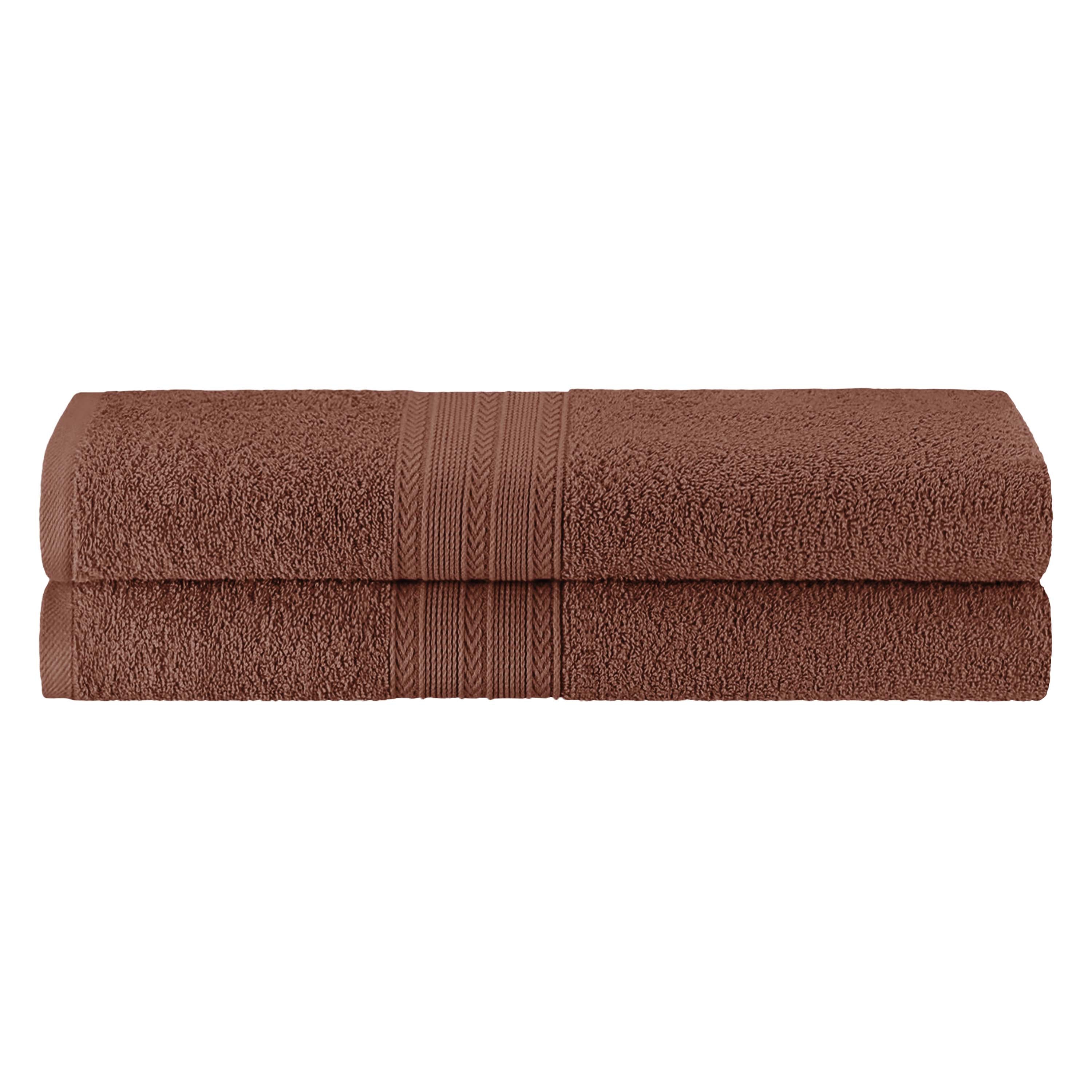 Cotton Eco Friendly 2 Piece Solid Bath Sheet Towel Set - Omnigoodsstore