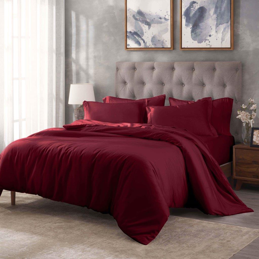 Egyptian Cotton 400 Thread Count Solid Duvet Cover Set - Omnigoodsstore