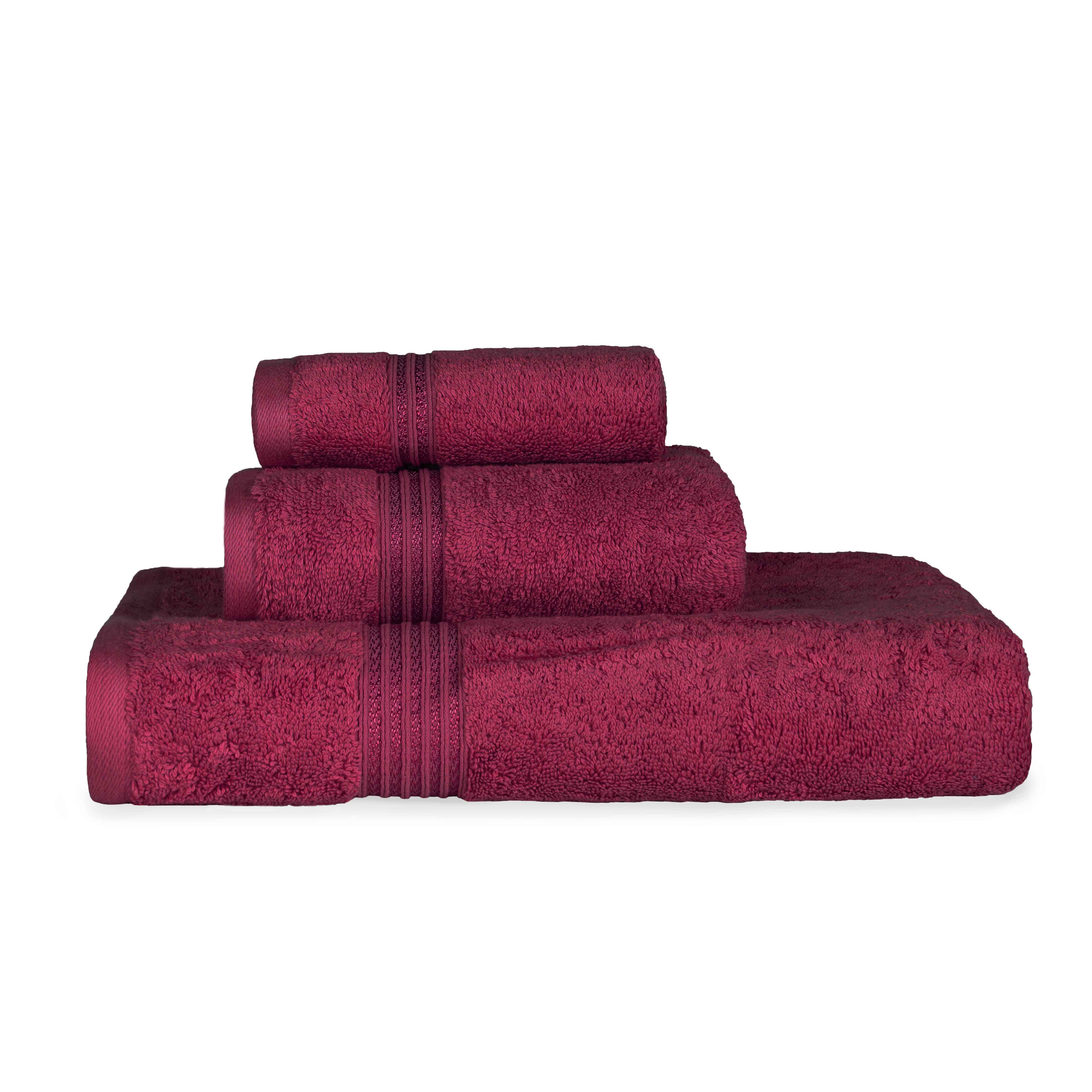 Egyptian Cotton Highly Absorbent Solid 3-Piece Ultra Soft Towel Set - Omnigoodsstore