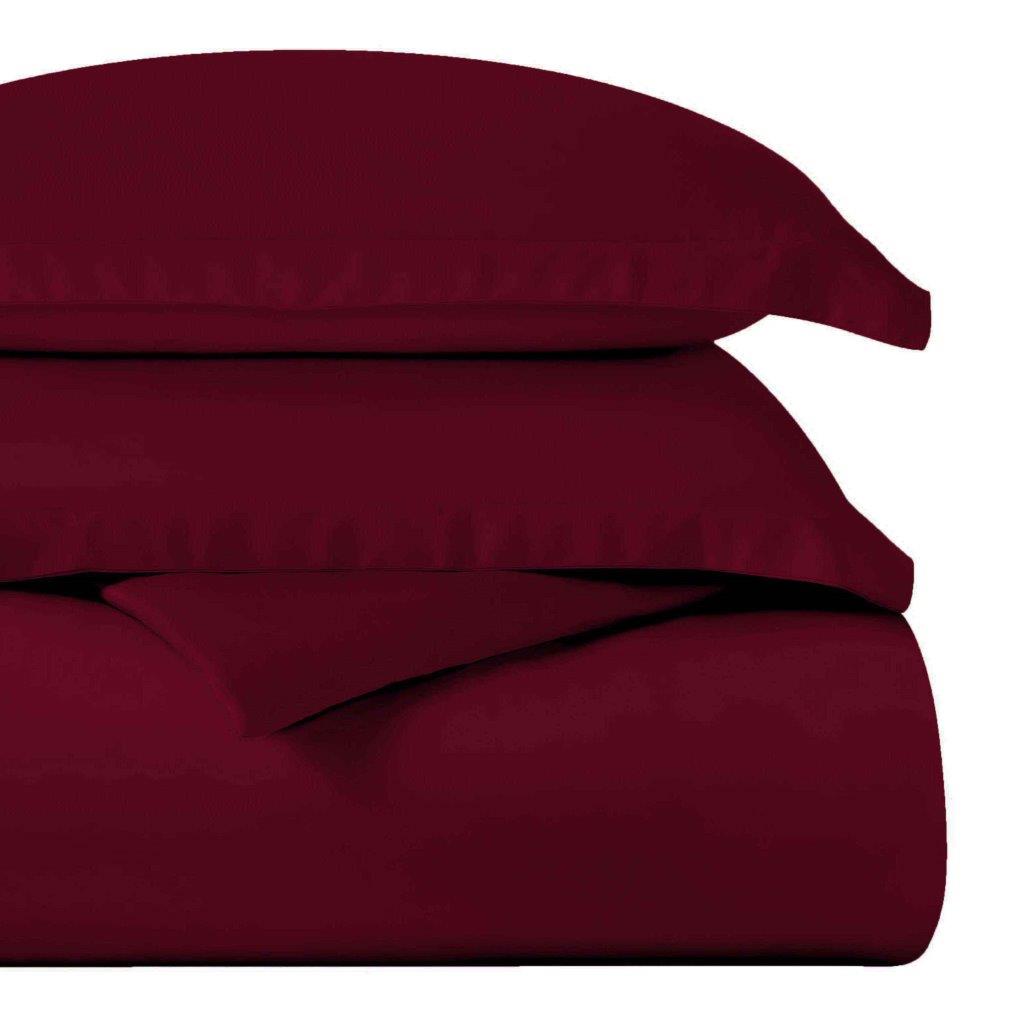 Egyptian Cotton 400 Thread Count Solid Duvet Cover Set - Omnigoodsstore