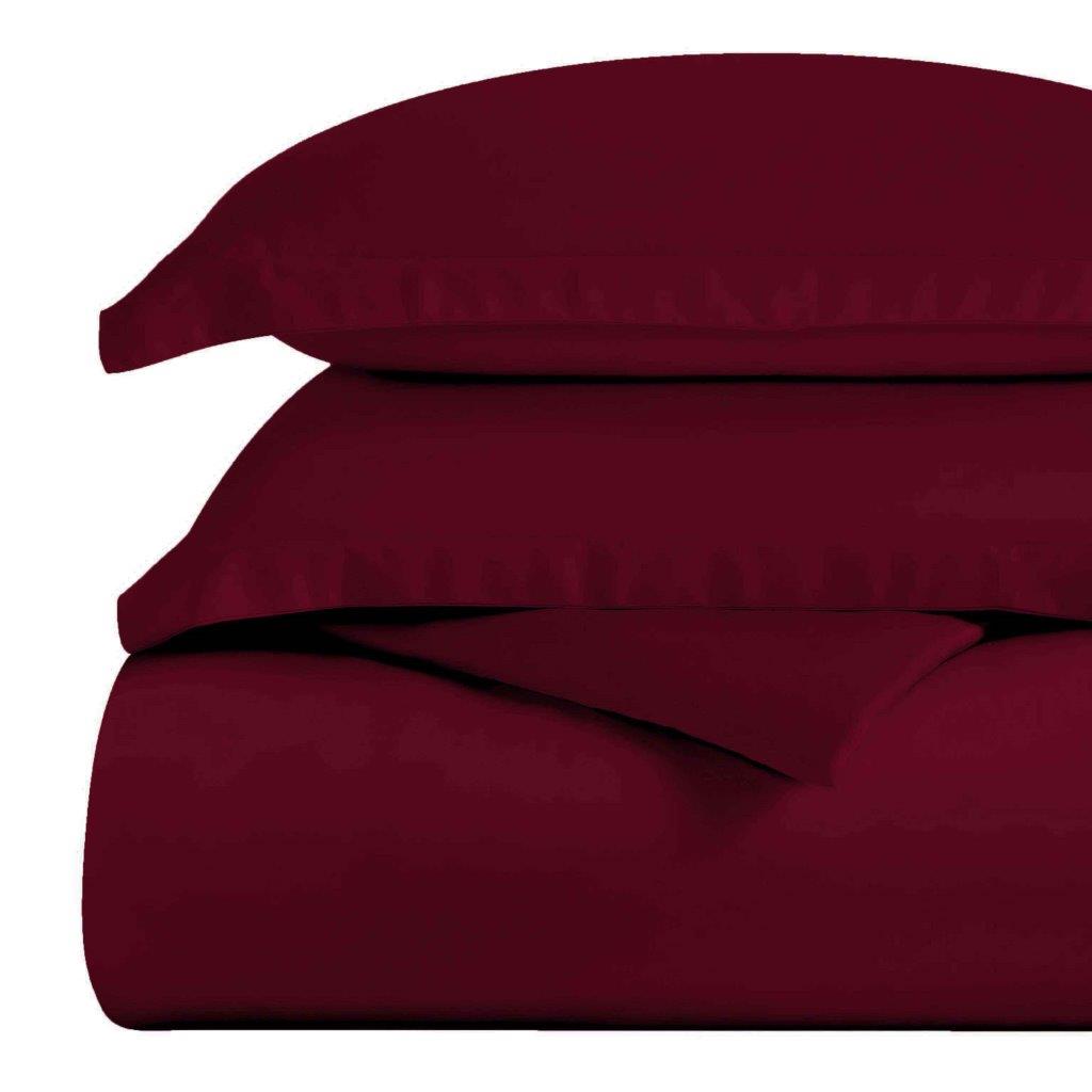 Egyptian Cotton 300 Thread Count Solid Duvet Cover Set - Omnigoodsstore