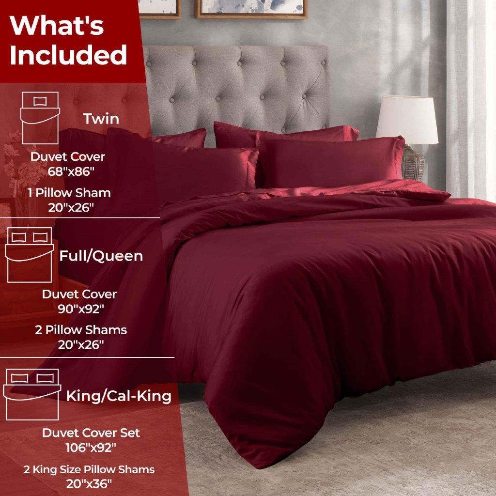 Egyptian Cotton 400 Thread Count Solid Duvet Cover Set - Omnigoodsstore