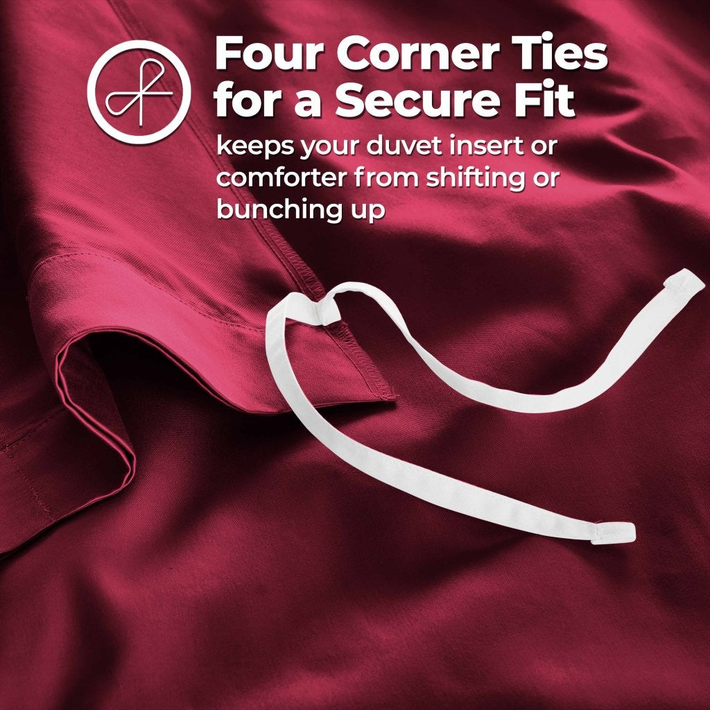 1200 Thread Count Egyptian Solid Cotton Duvet Cover Set - Omnigoodsstore
