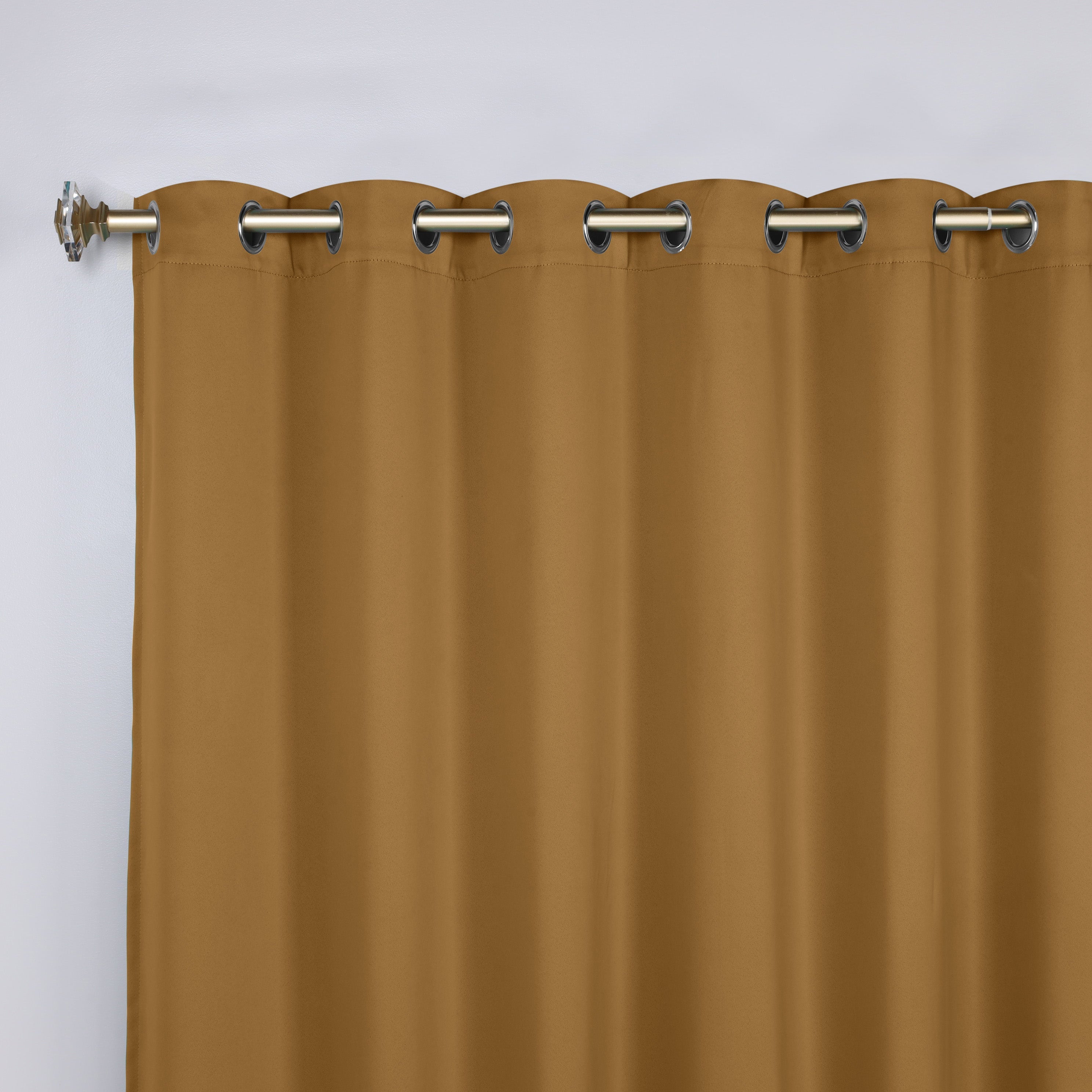 Solid Machine Washable Room Darkening Blackout Curtains, Set of 2 - Omnigoodsstore
