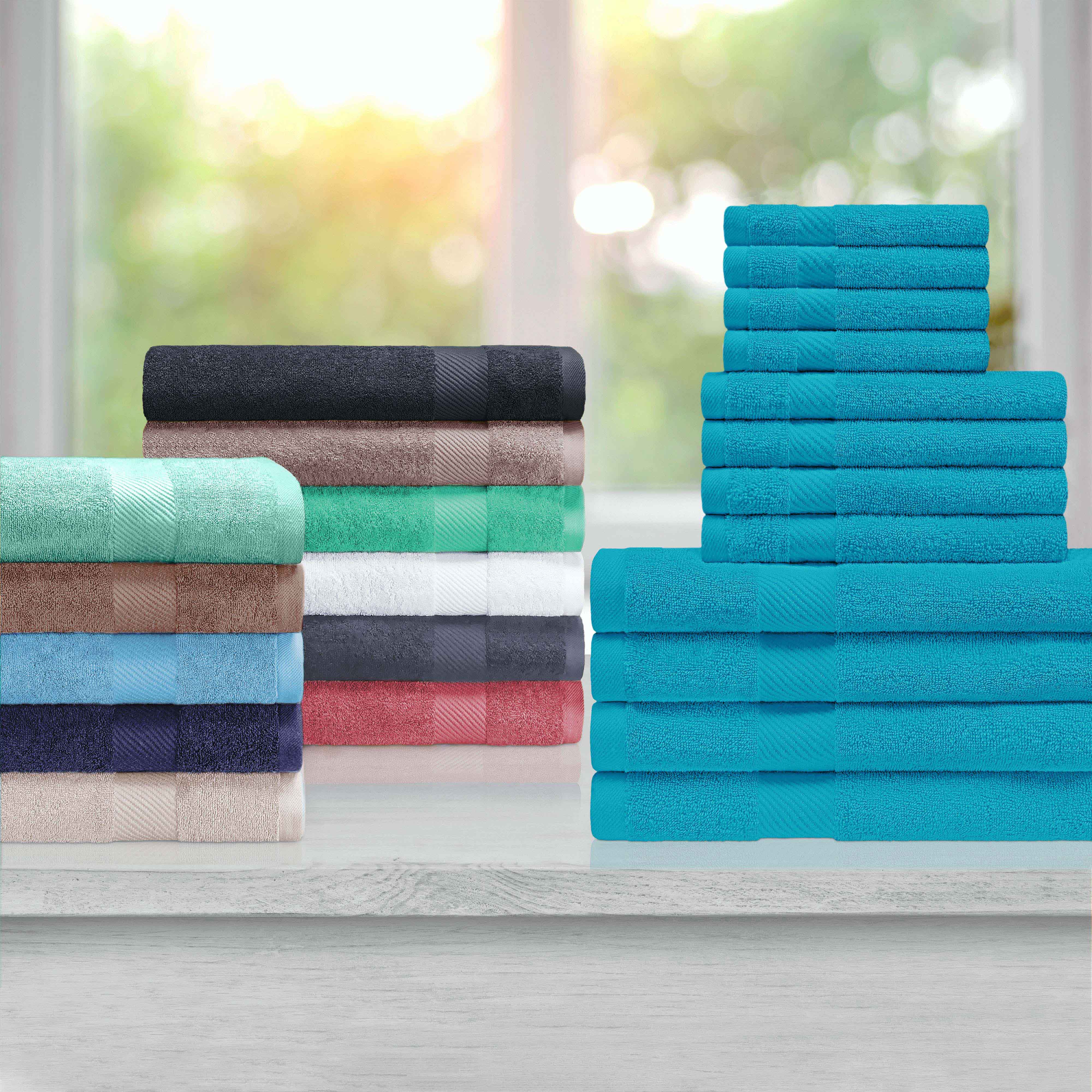 Kendell Egyptian Cotton 6 Piece Hand Towel Set with Dobby Border - Omnigoodsstore