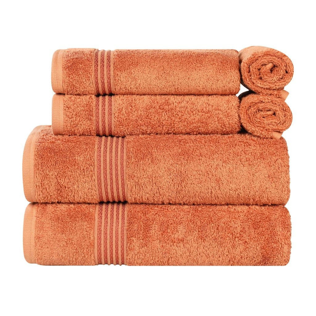 Egyptian Cotton Highly Absorbent Solid 6-Piece Ultra Soft Towel Set - Omnigoodsstore