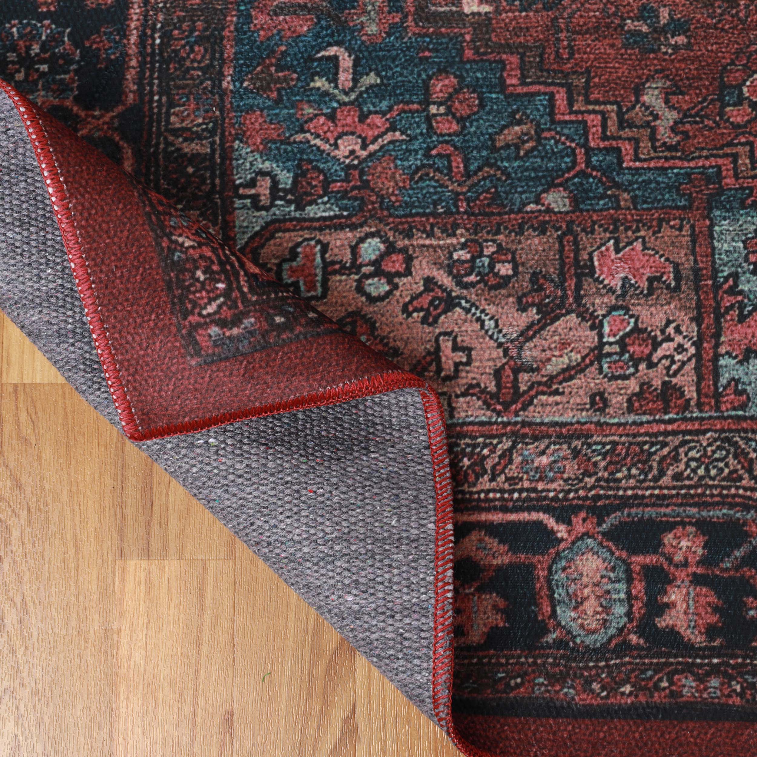 Cardinal Vintage Machine Washable Indoor Area Rug or Runner - Omnigoodsstore