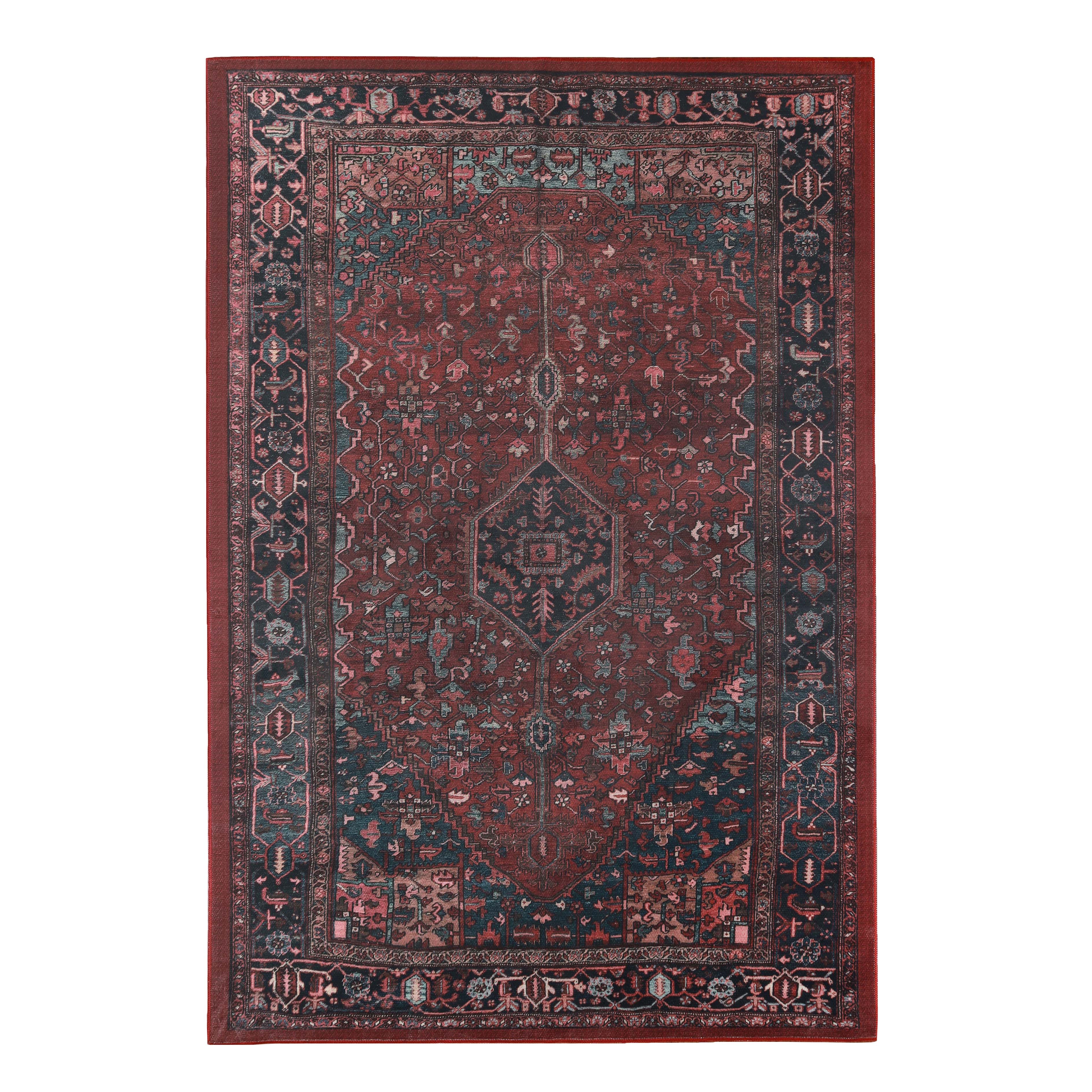 Cardinal Vintage Machine Washable Indoor Area Rug or Runner - Omnigoodsstore