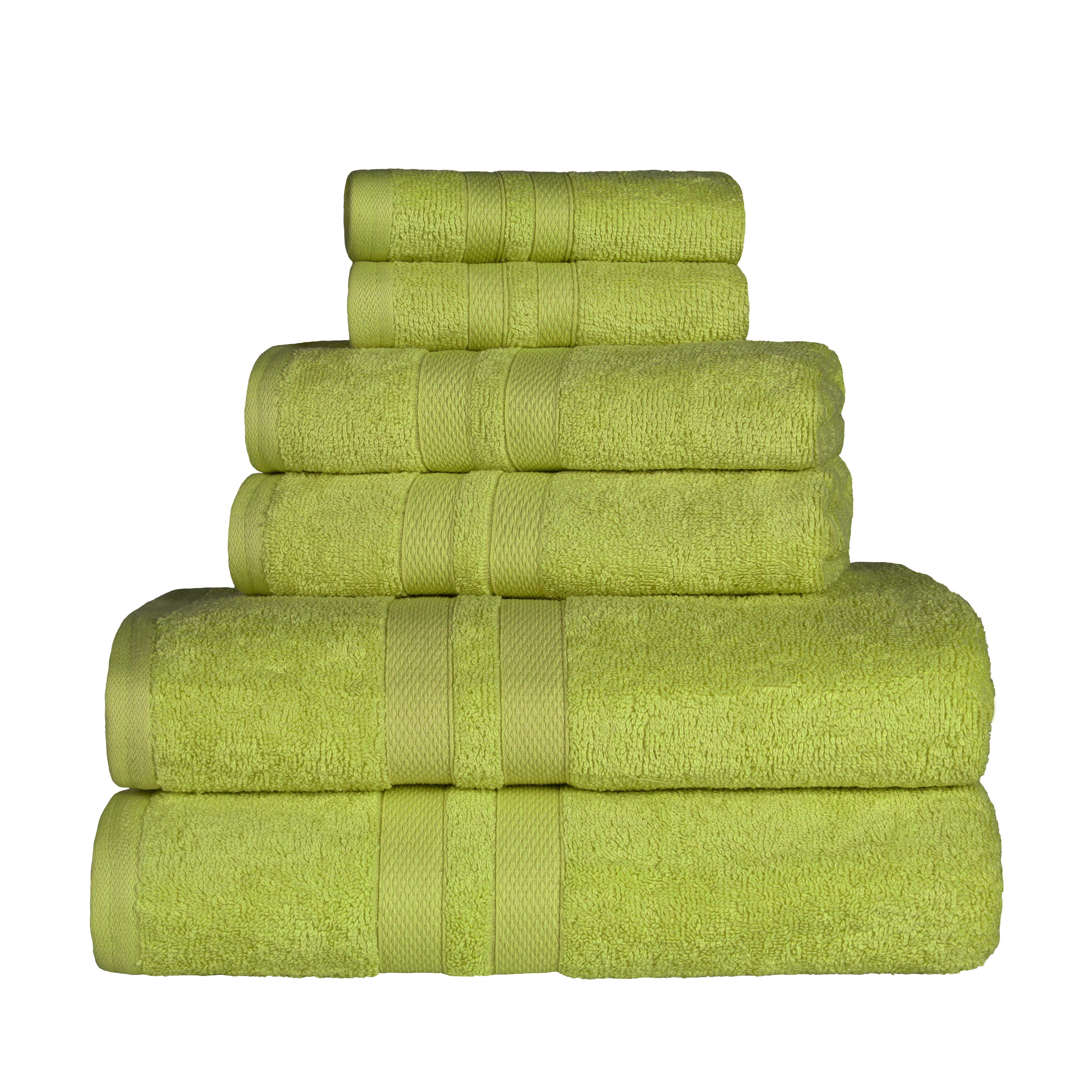 Cotton Ultra Soft 6 Piece Solid Towel Set - Omnigoodsstore