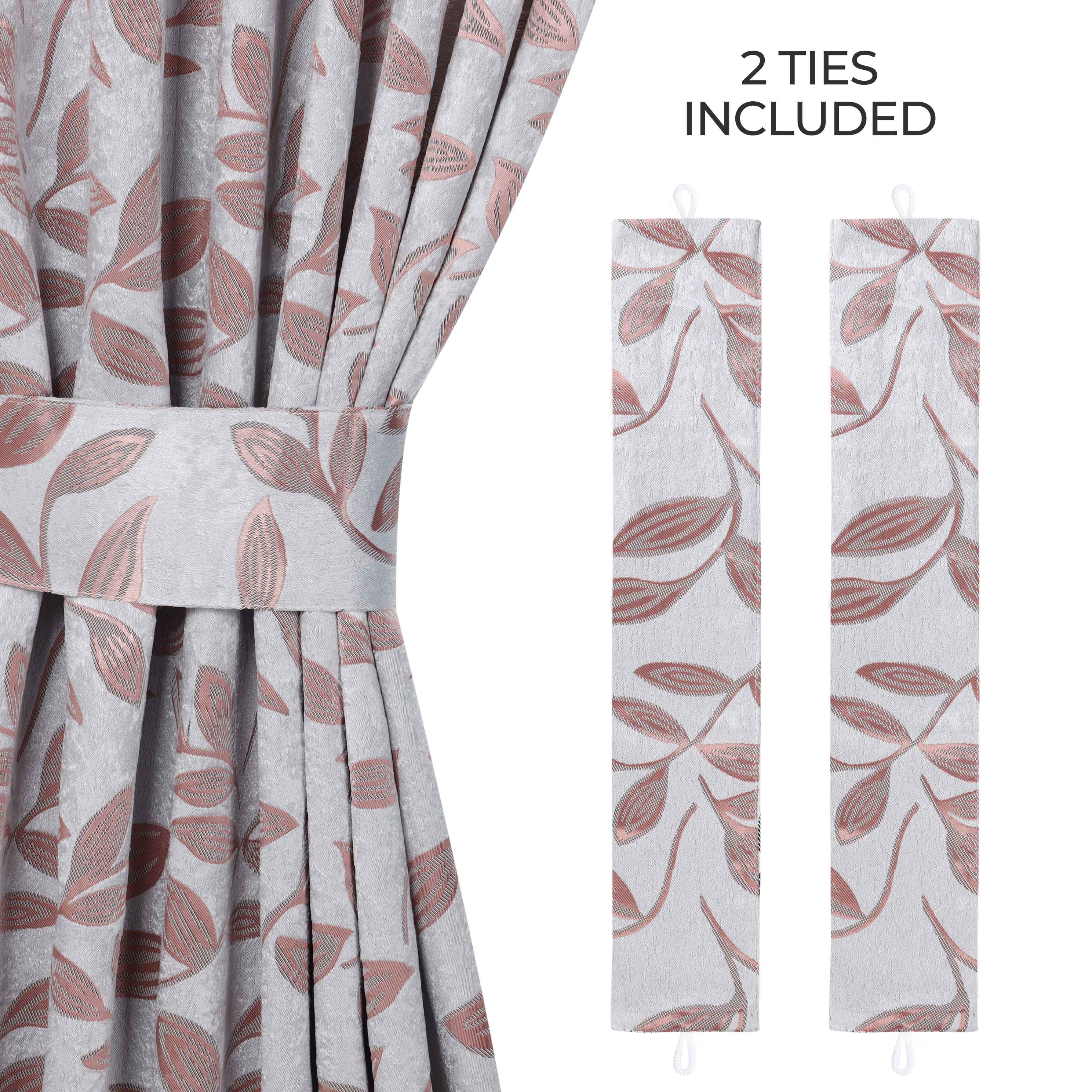 Leaves Machine Room Darkening Blackout Curtains, Set of 2 - Omnigoodsstore