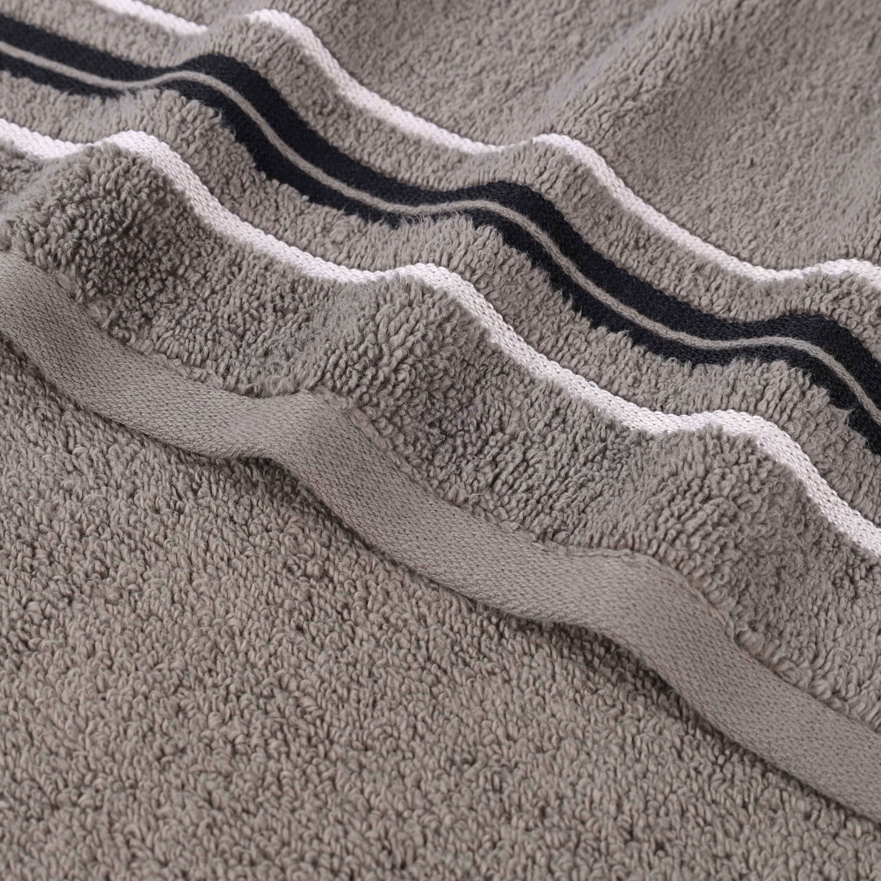 Sadie Zero Twist Cotton Solid and Jacquard Floral Hand Towel Set of 6 - Omnigoodsstore