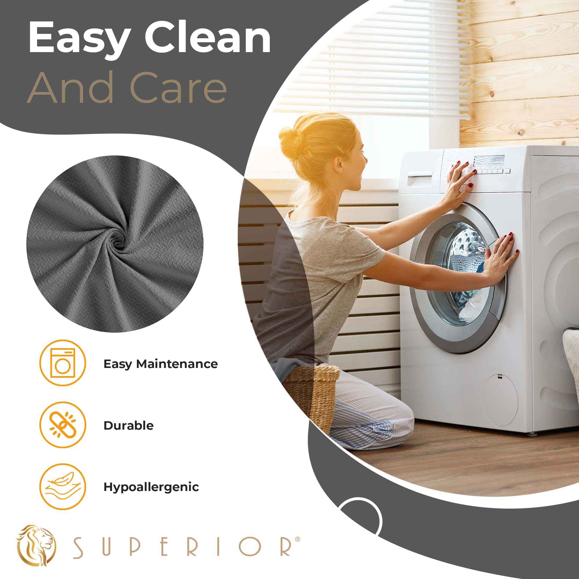 Nobel Cotton Textured Chevron Lightweight Woven Blanket - Omnigoodsstore