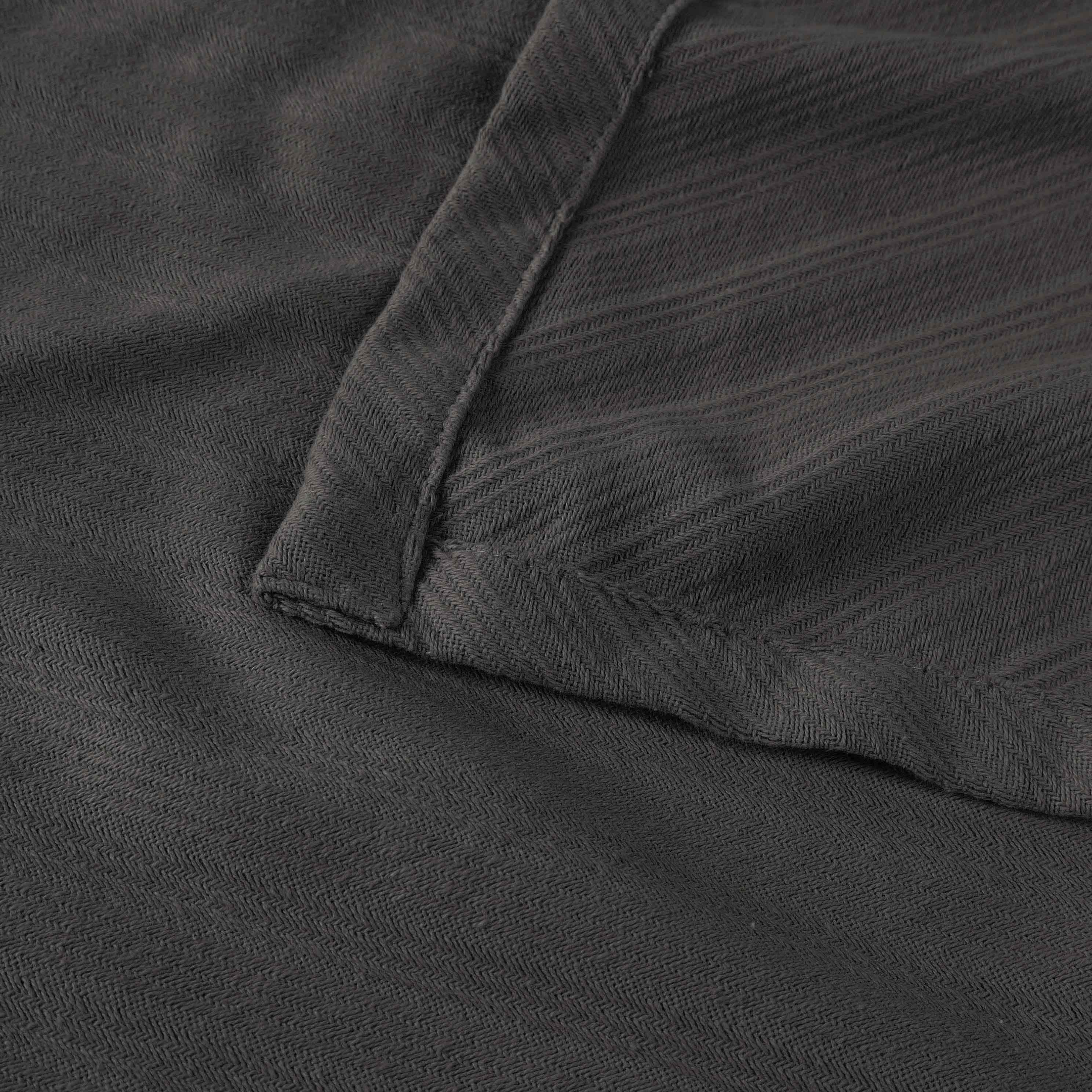 Milan Cotton Textured Striped Lightweight Woven Blanket - Omnigoodsstore