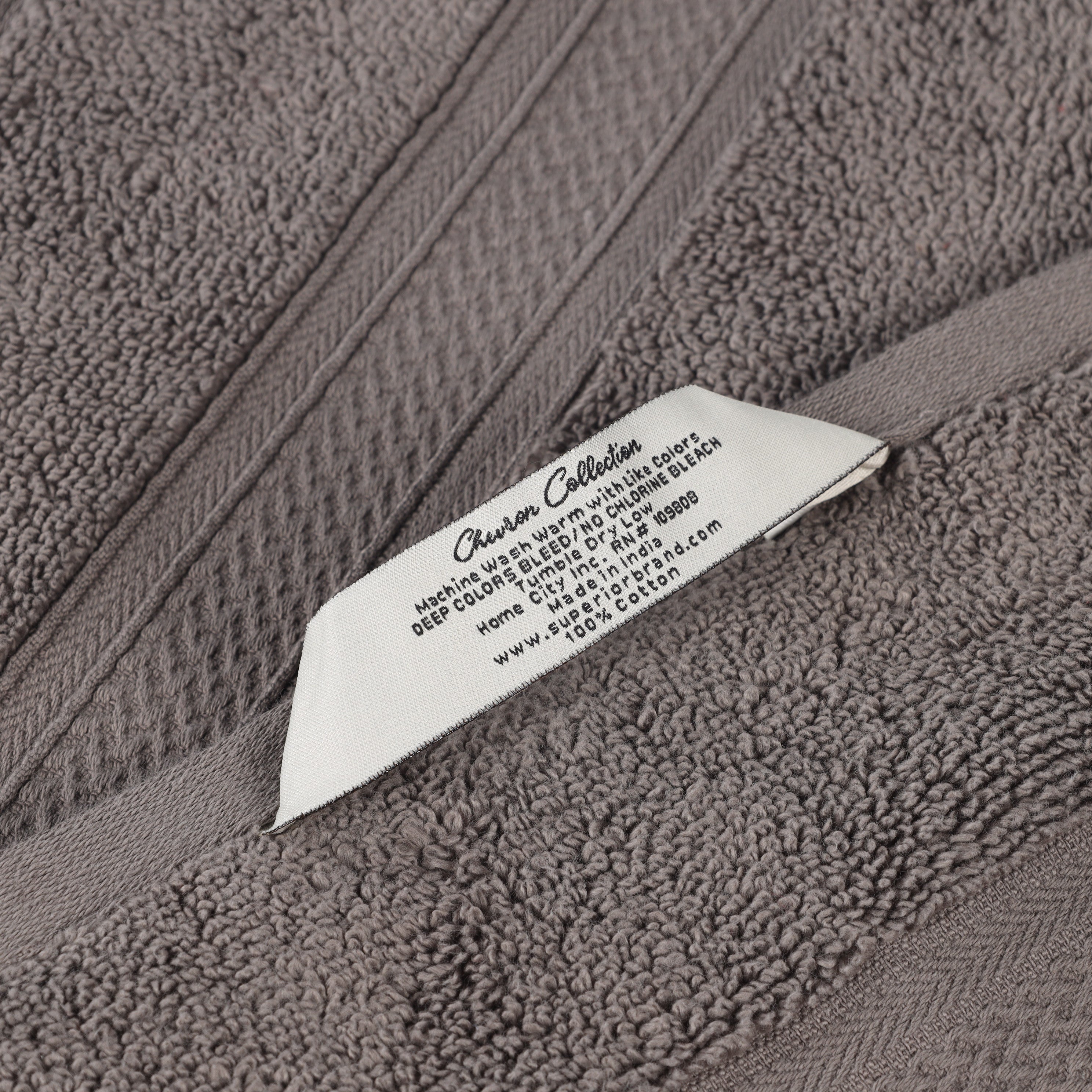 Zero Twist Cotton Solid & Jacquard Elegant Chevron Bath Towel Set of 4 - Omnigoodsstore