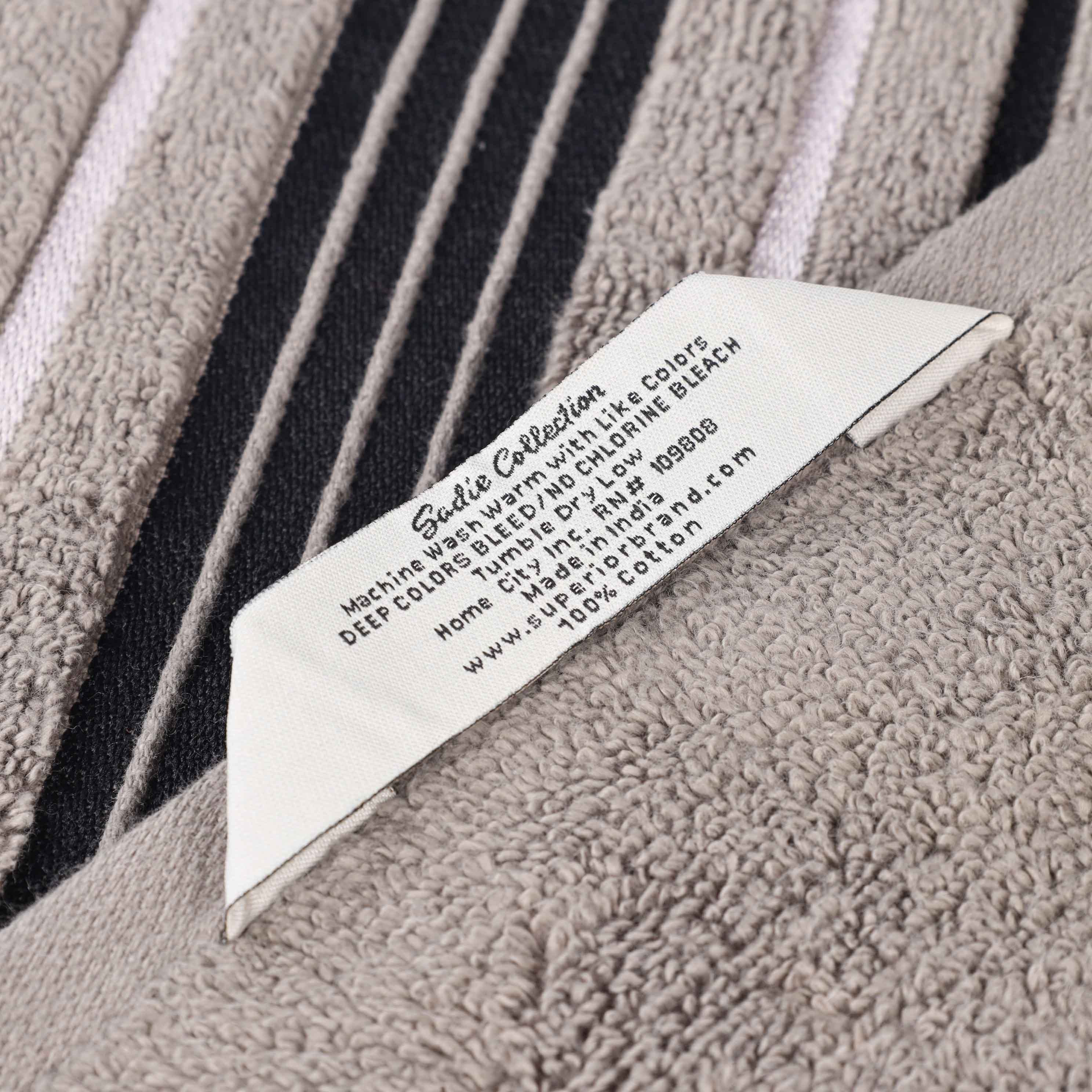 Sadie Zero Twist Cotton Solid and Jacquard Floral Face Towel Set of 12 - Omnigoodsstore