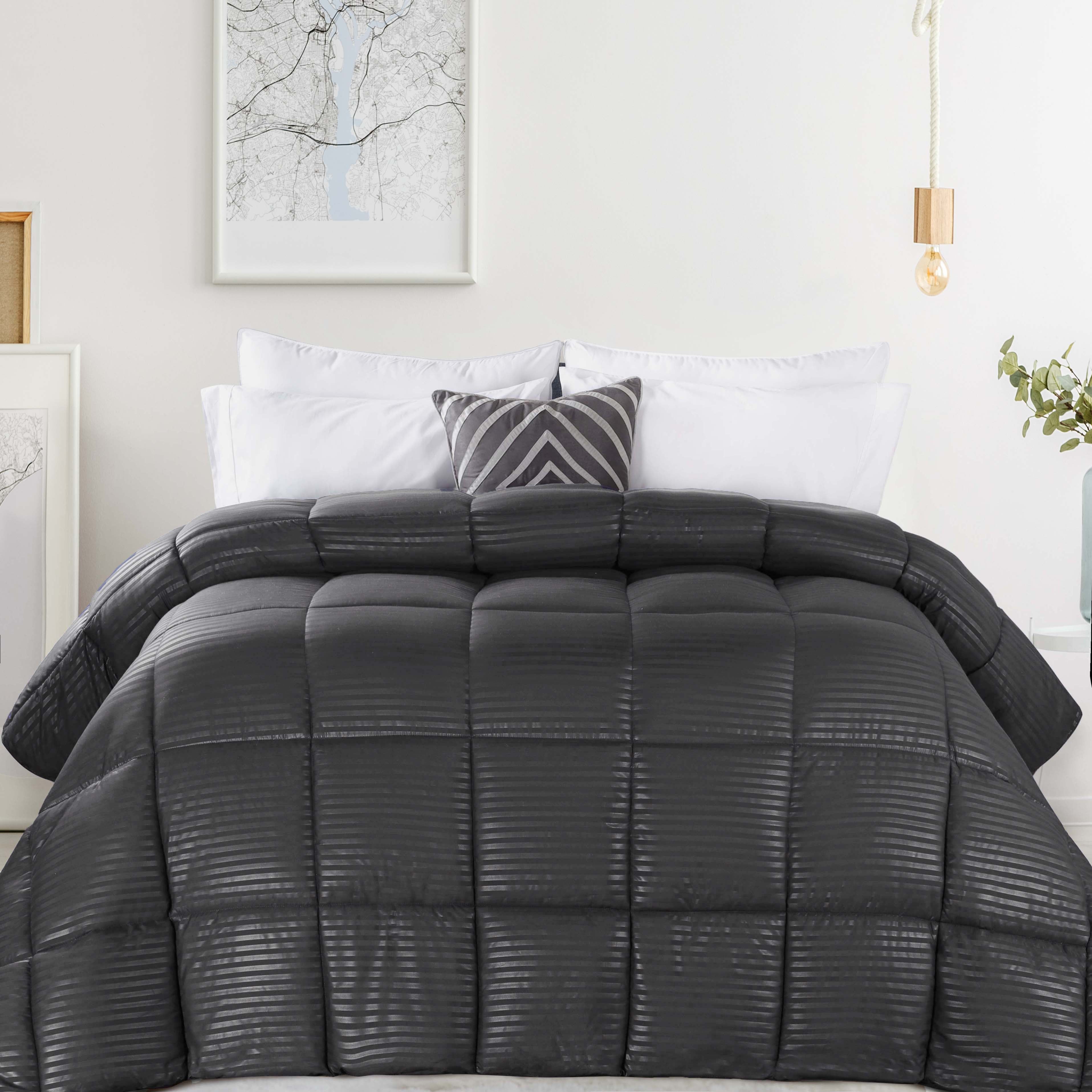 Reversible Striped Down Alternative Comforter - Omnigoodsstore