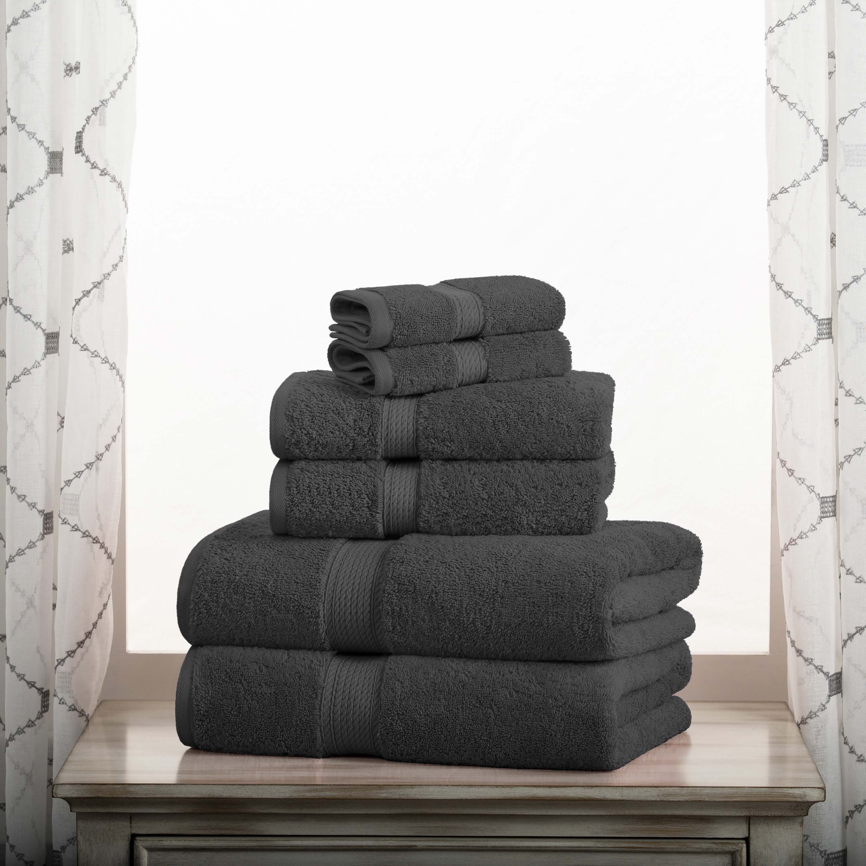 Egyptian Cotton Pile Plush Heavyweight Luxury Soft 6-Piece Towel Set - Omnigoodsstore