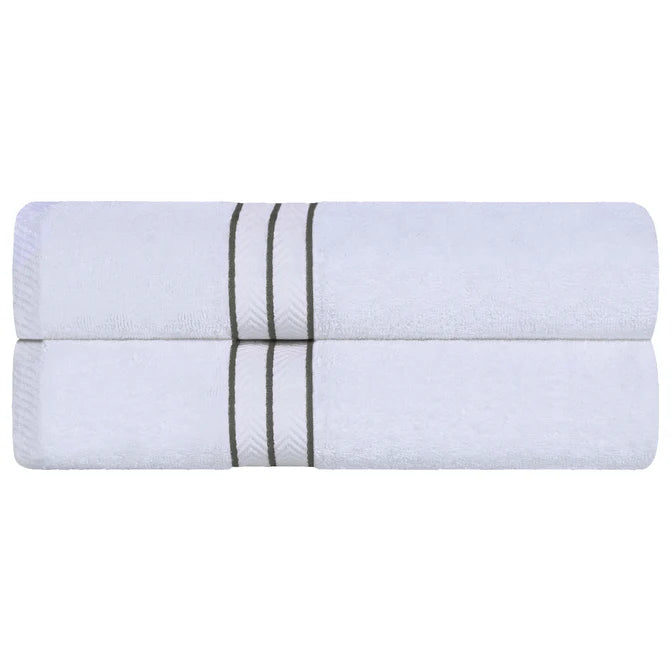 Turkish Cotton Ultra-Plush Solid 2-Piece Highly Absorbent Bath Sheet Set - Omnigoodsstore