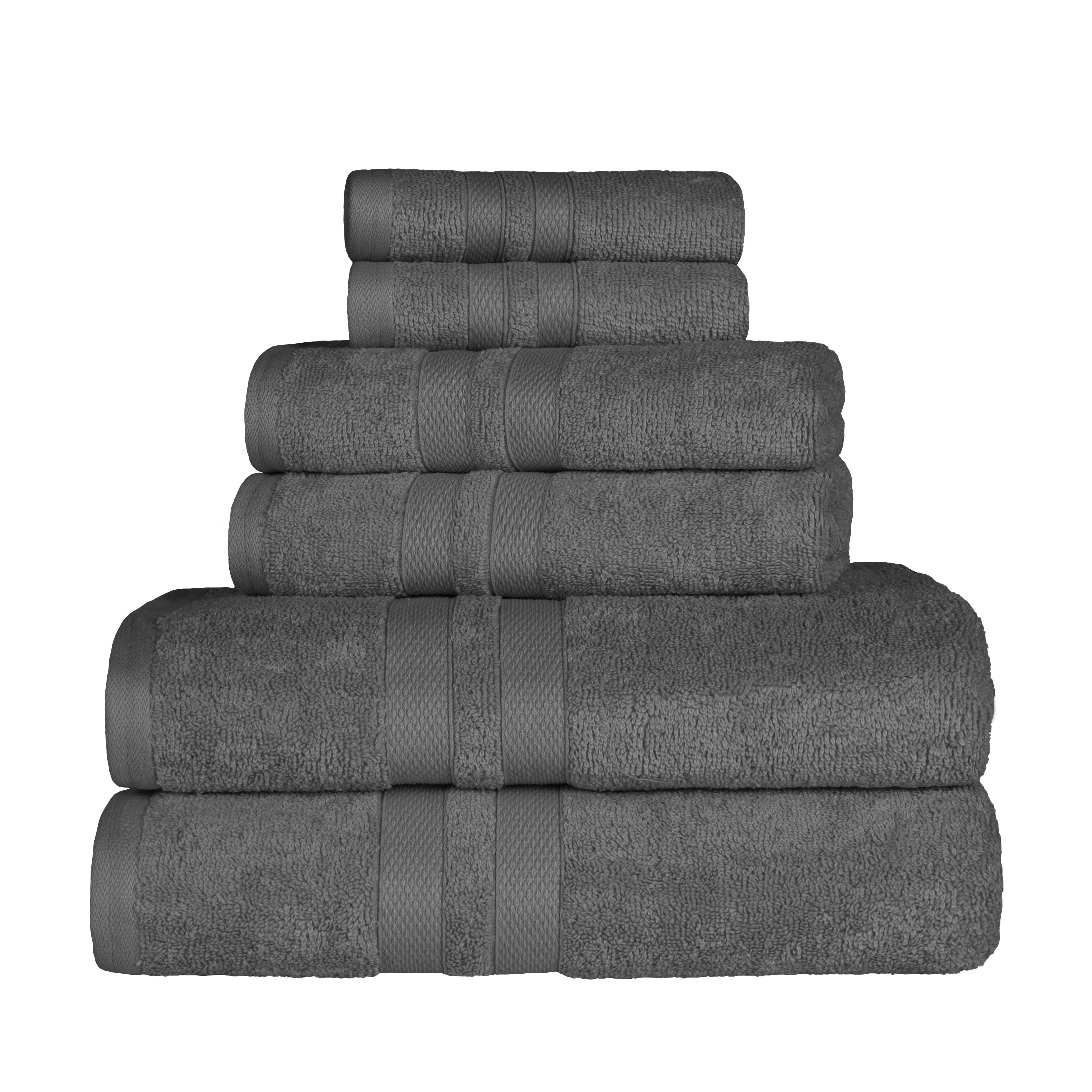 Cotton Ultra Soft 6 Piece Solid Towel Set - Omnigoodsstore