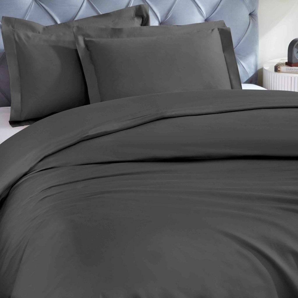 1200 Thread Count Egyptian Solid Cotton Duvet Cover Set - Omnigoodsstore