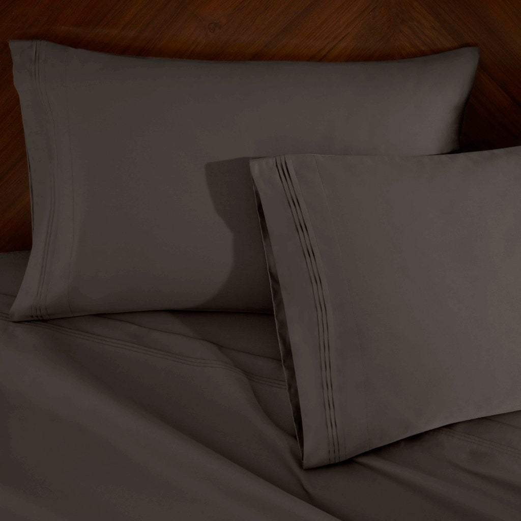 1000 Thread Count Egyptian Cotton Bed Sheet Set Olympic Queen - Omnigoodsstore