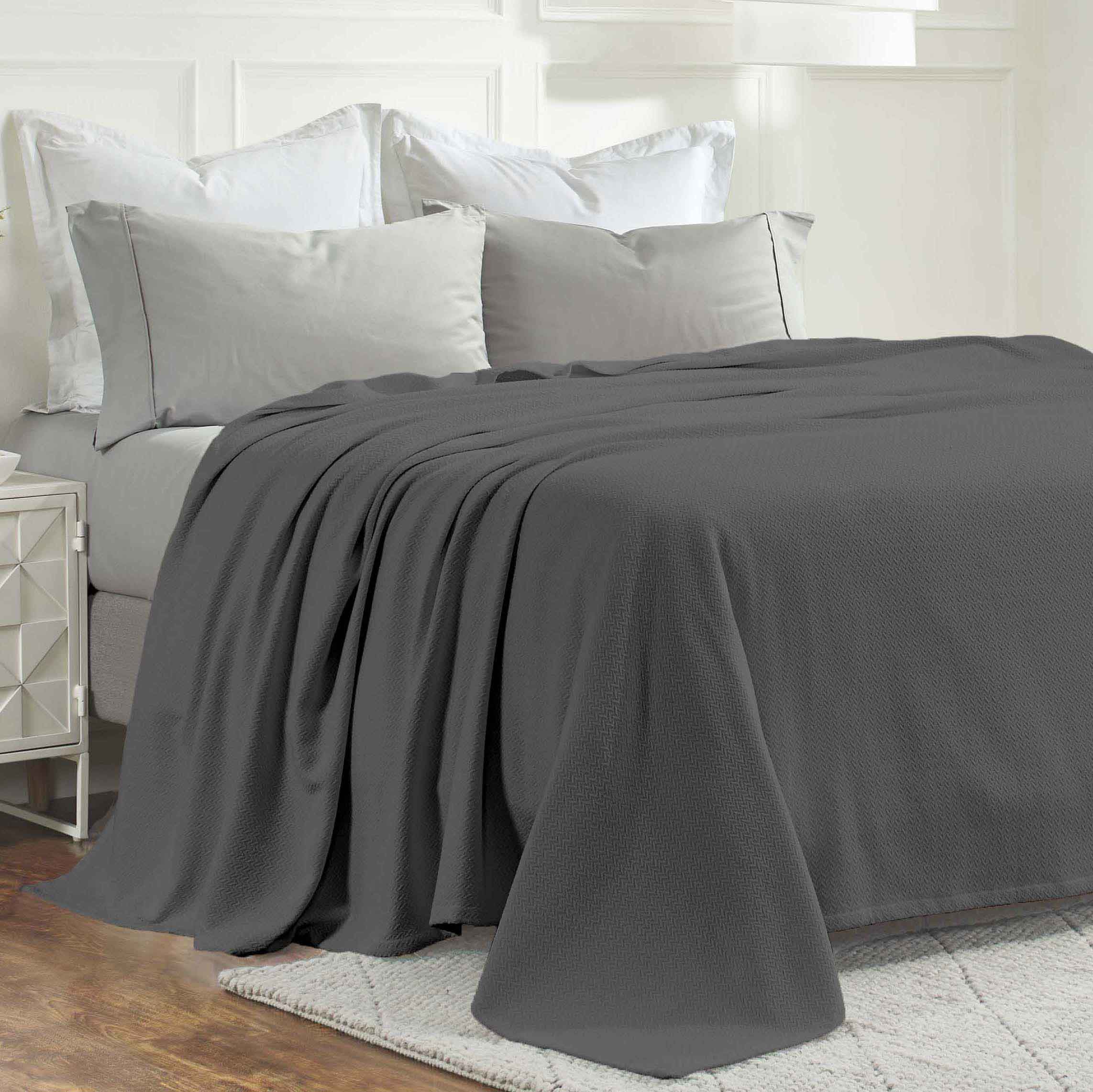 Nobel Cotton Textured Chevron Lightweight Woven Blanket - Omnigoodsstore