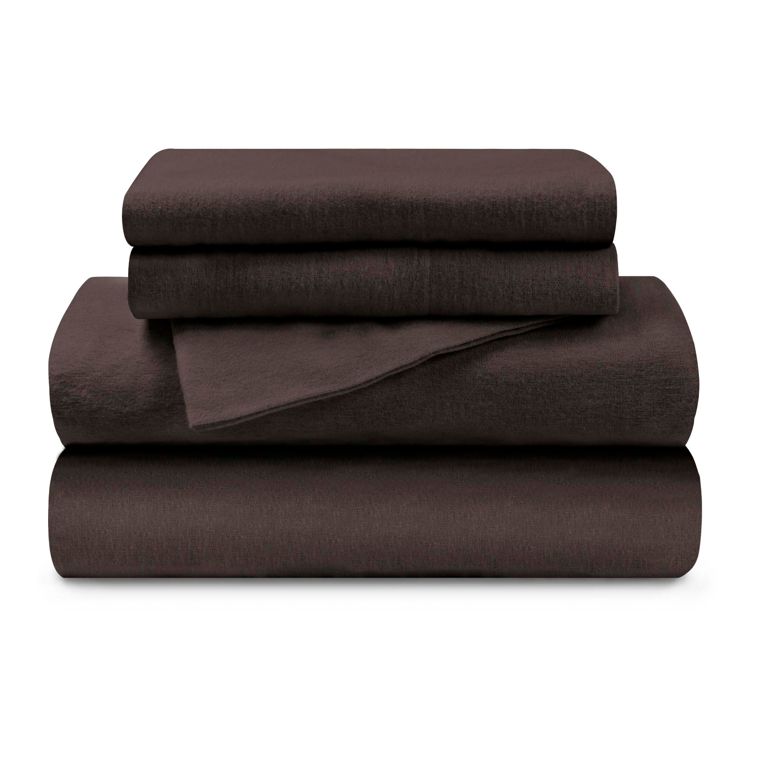 Flannel Cotton Modern Solid Deep Pocket Bed Sheet Set - Omnigoodsstore