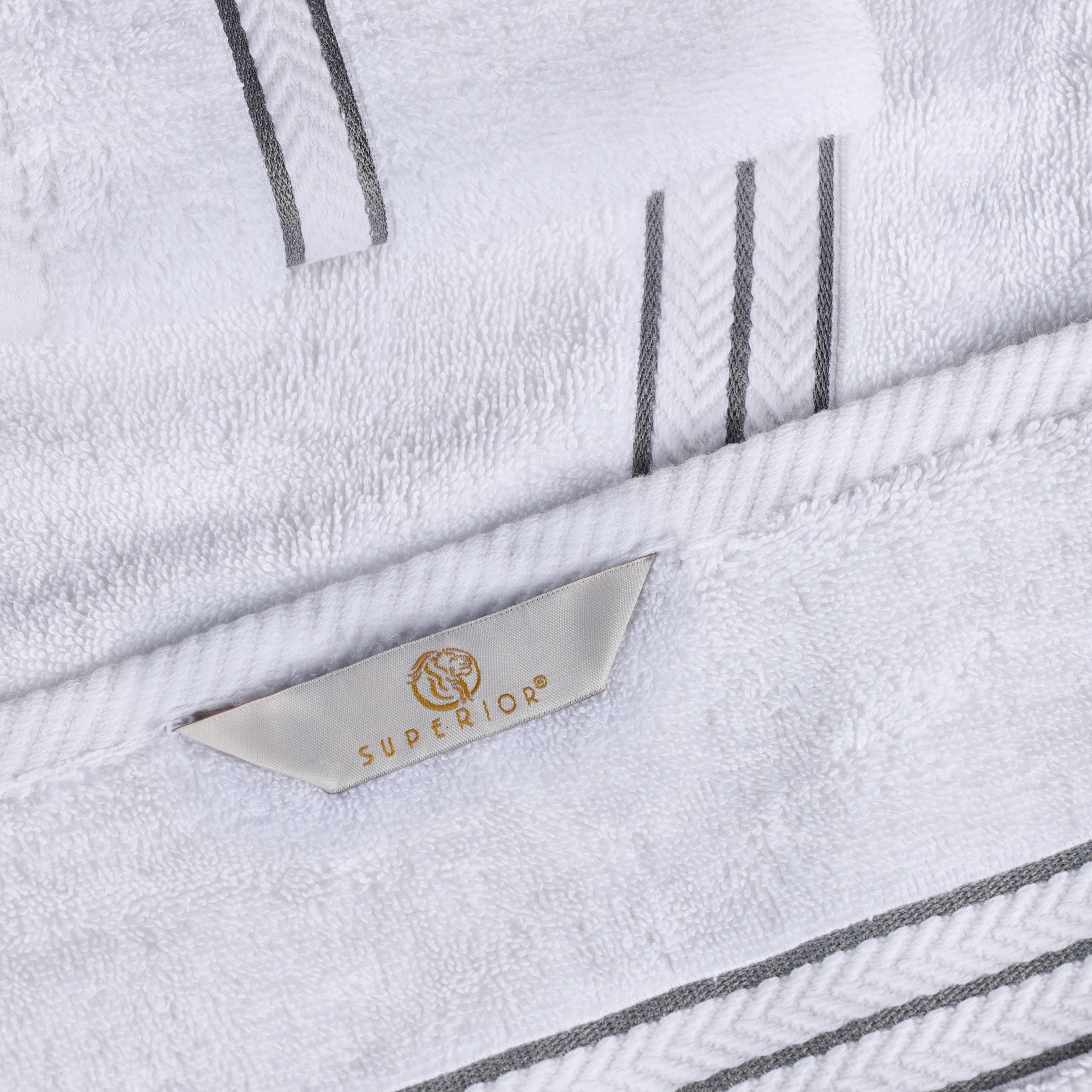 Turkish Cotton Ultra-Plush Solid 6 Piece Highly Absorbent Hand Towel Set - Omnigoodsstore