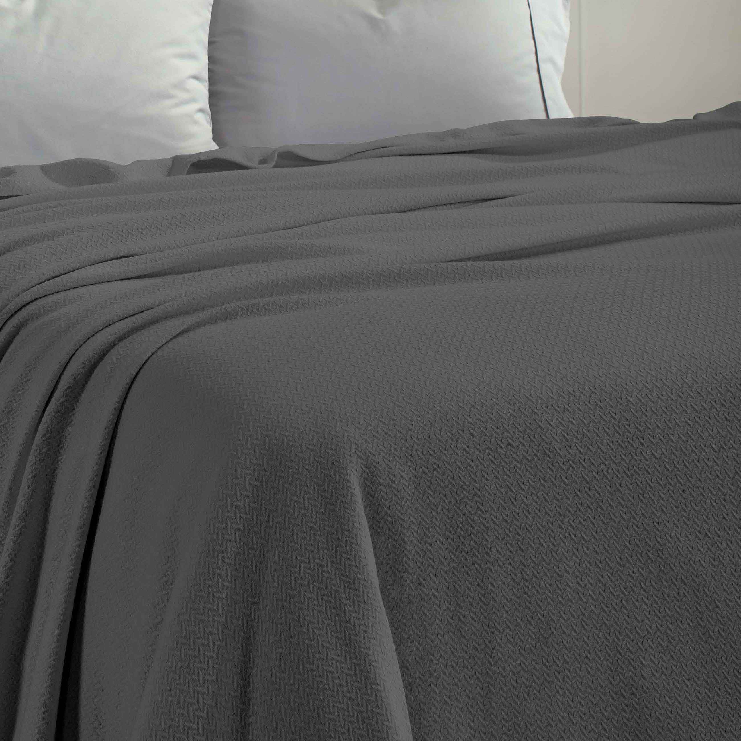 Nobel Cotton Textured Chevron Lightweight Woven Blanket - Omnigoodsstore