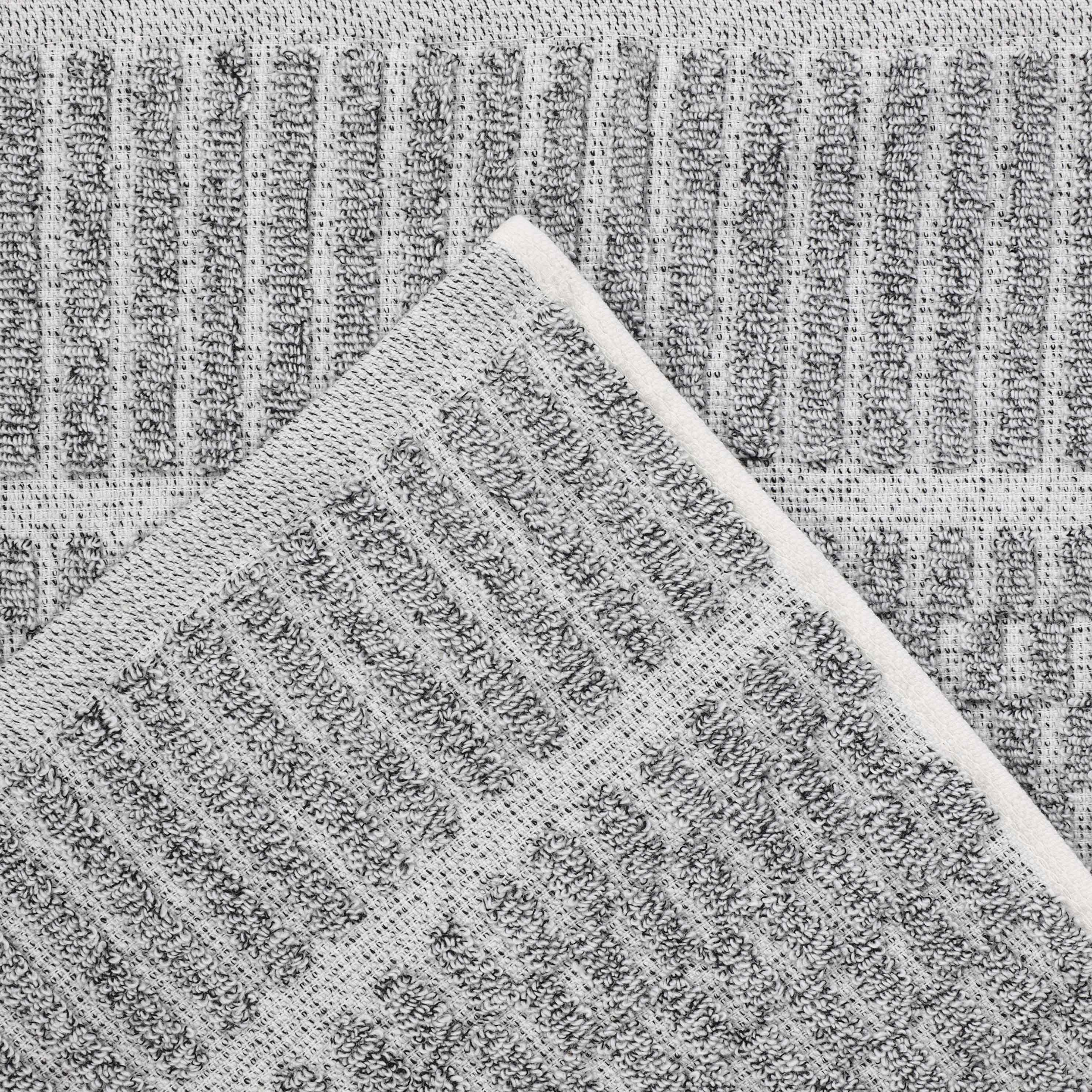 Juno Cotton Blend Medium Weight Checkered Border Face Towel Set of 12 - Omnigoodsstore