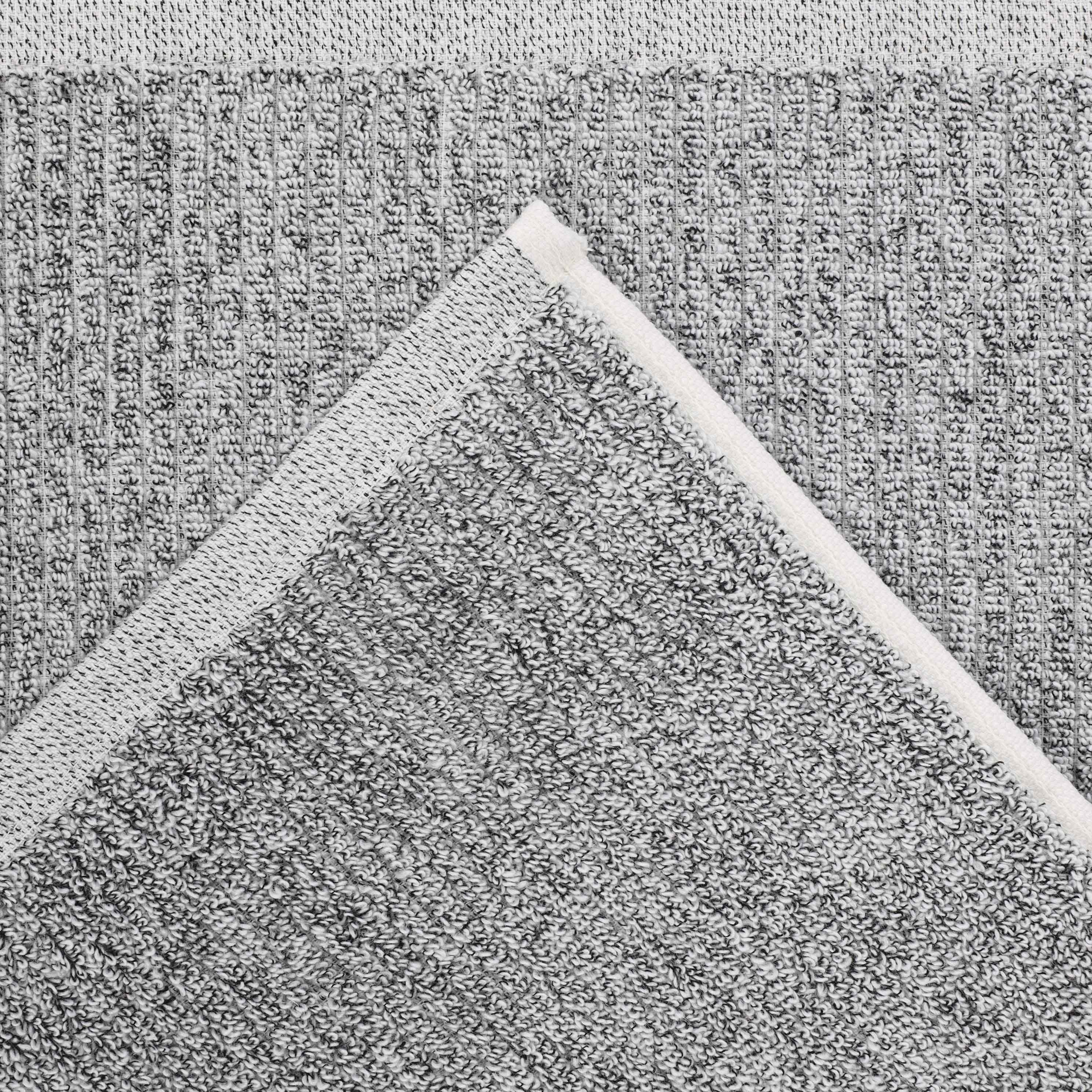 Destin Cotton Blend Solid Ribbed Face Towels Washcloths, Set of 12 - Omnigoodsstore