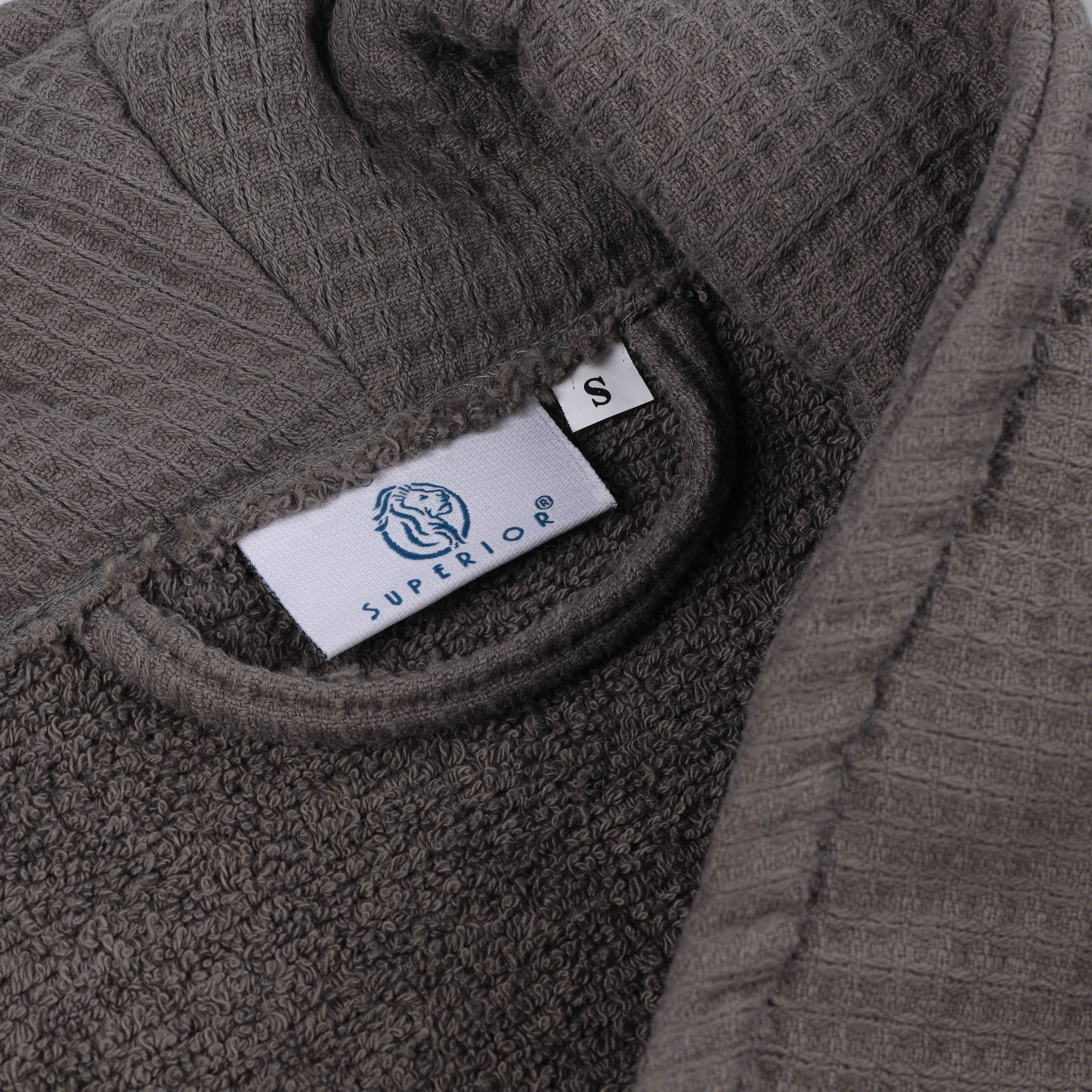 Waffle Weave Cotton Soft Lightweight Oversized Unisex Adult Bath Robe - Omnigoodsstore