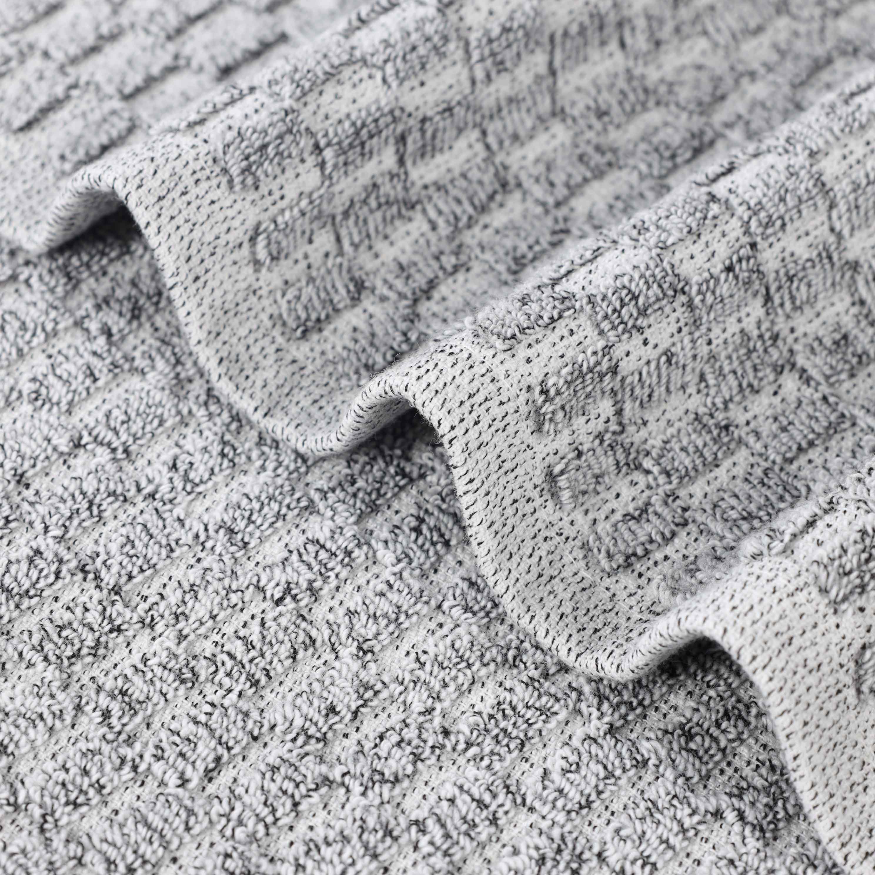 Juno Cotton Blend Medium Weight Checkered Border Face Towel Set of 12 - Omnigoodsstore