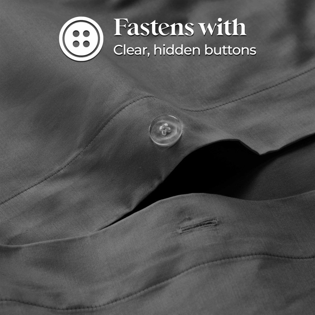 1200 Thread Count Egyptian Solid Cotton Duvet Cover Set - Omnigoodsstore