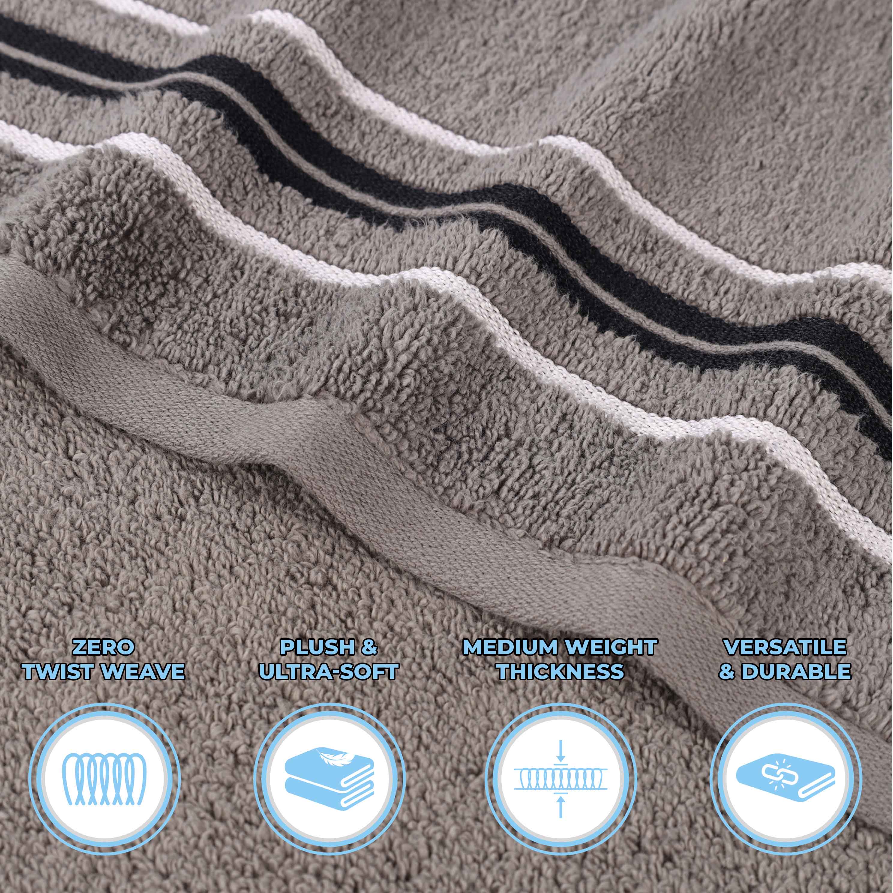 Sadie Zero Twist Cotton Solid and Jacquard Floral Face Towel Set of 12 - Omnigoodsstore