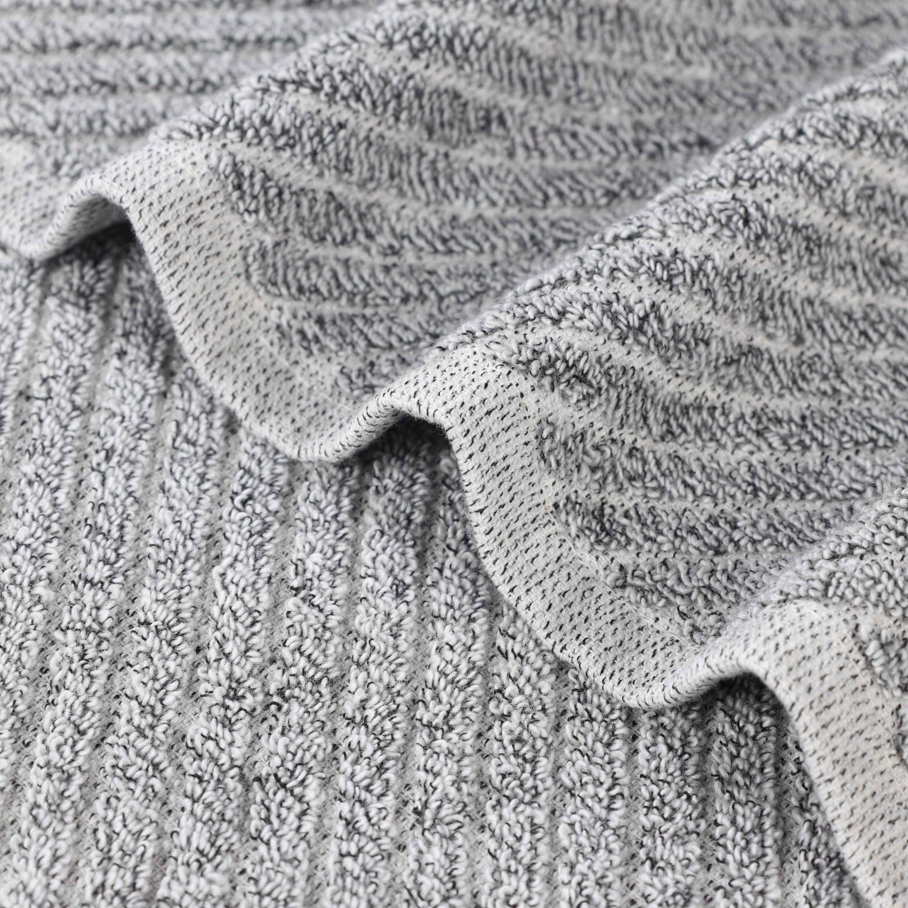 Amelia Cotton Blend Diagonal Stripes Face Towels, Set of 12 - Omnigoodsstore