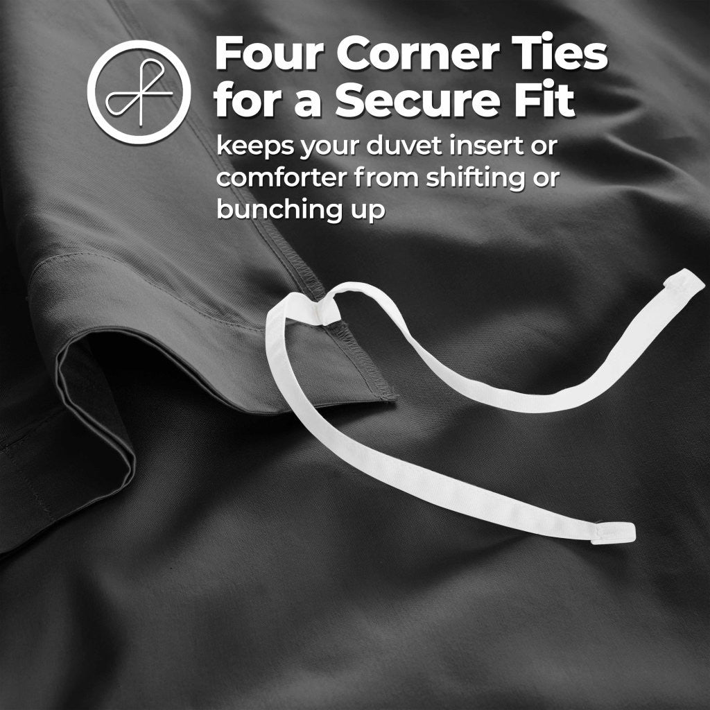 1200 Thread Count Egyptian Solid Cotton Duvet Cover Set - Omnigoodsstore