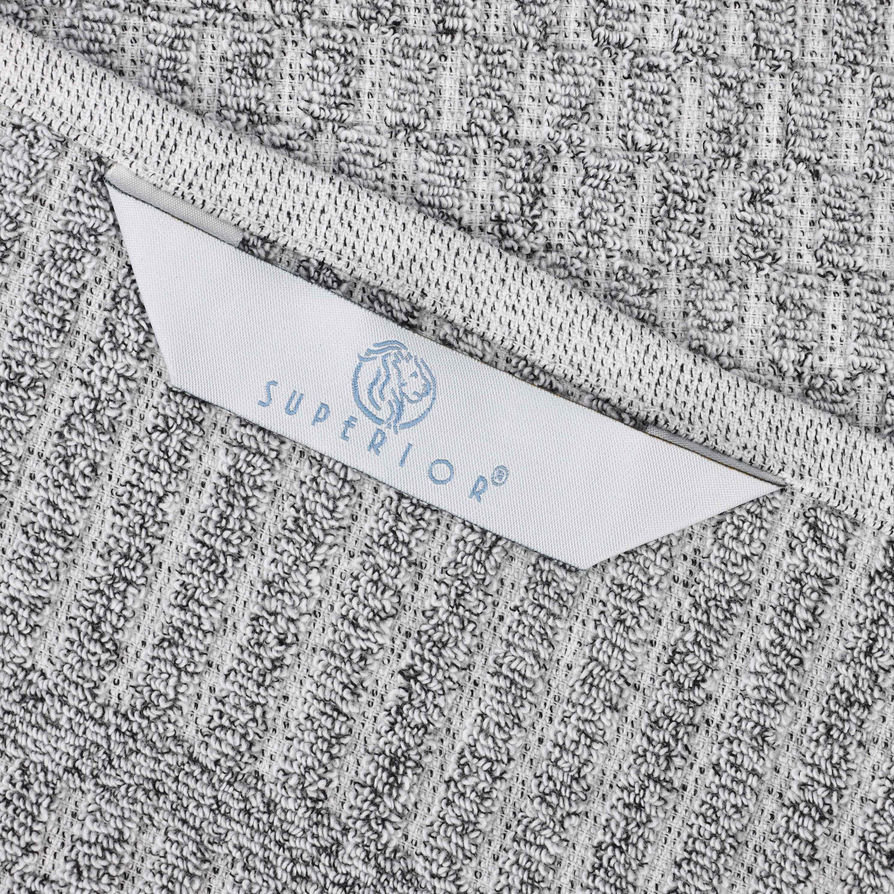 Juno Cotton Blend Medium Weight Checkered Border Face Towel Set of 12 - Omnigoodsstore