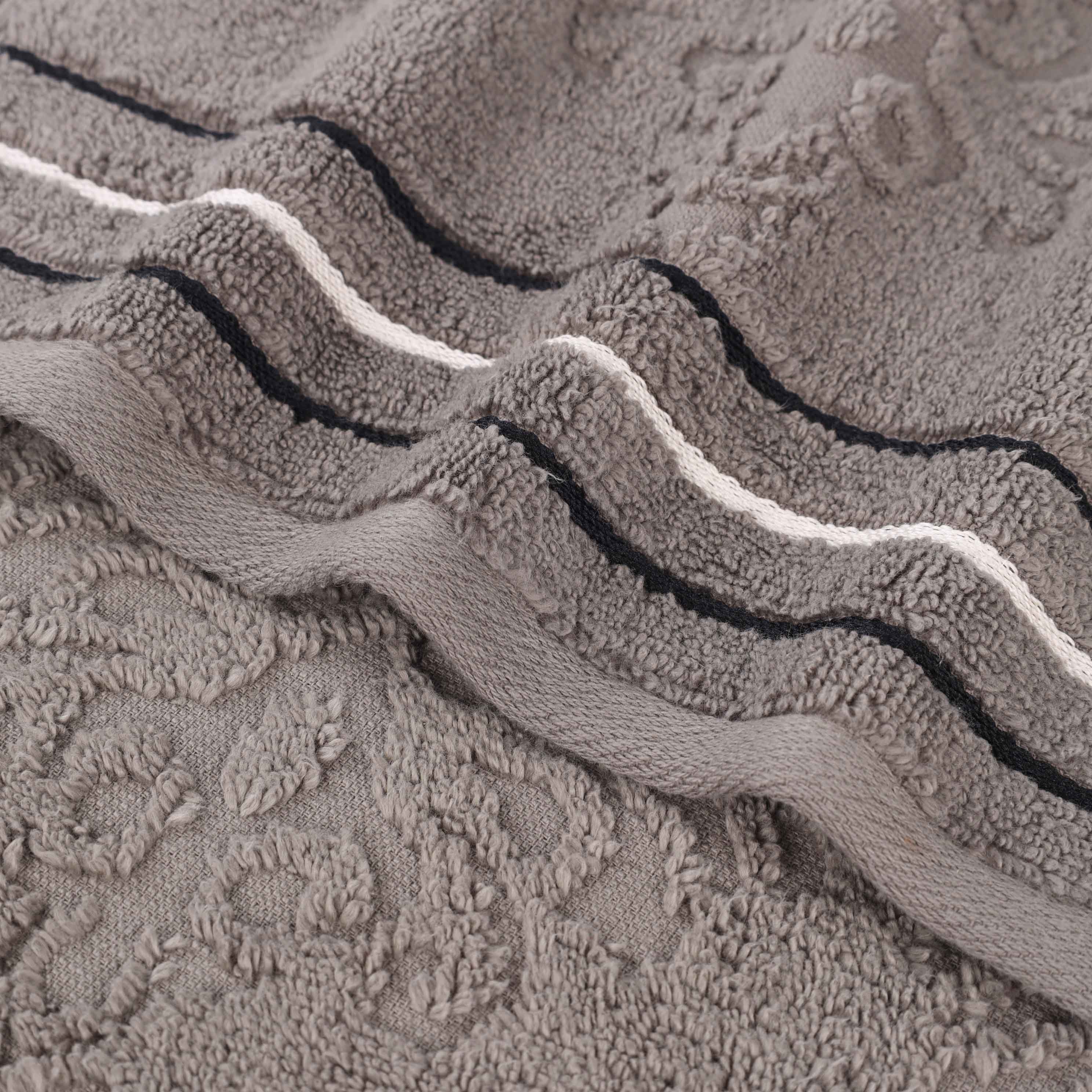 Sadie Zero Twist Cotton Solid and Jacquard Floral Face Towel Set of 12 - Omnigoodsstore