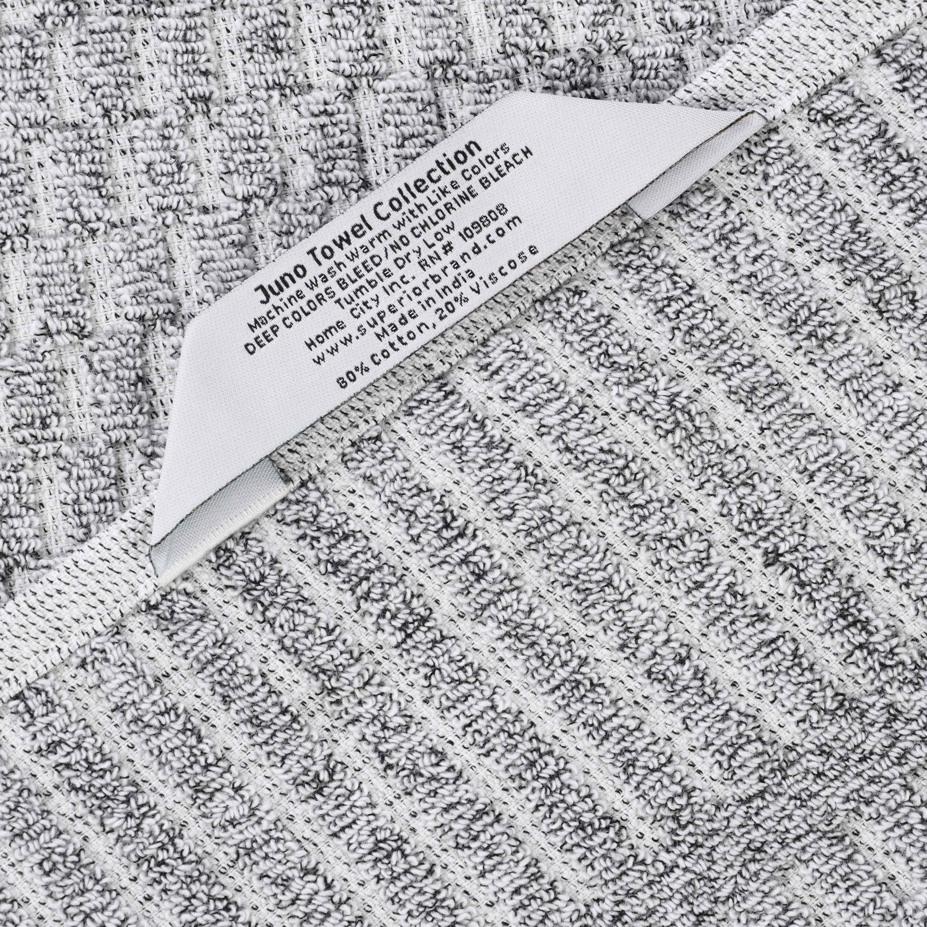 Juno Cotton Blend Medium Weight Checkered Border Face Towel Set of 12 - Omnigoodsstore