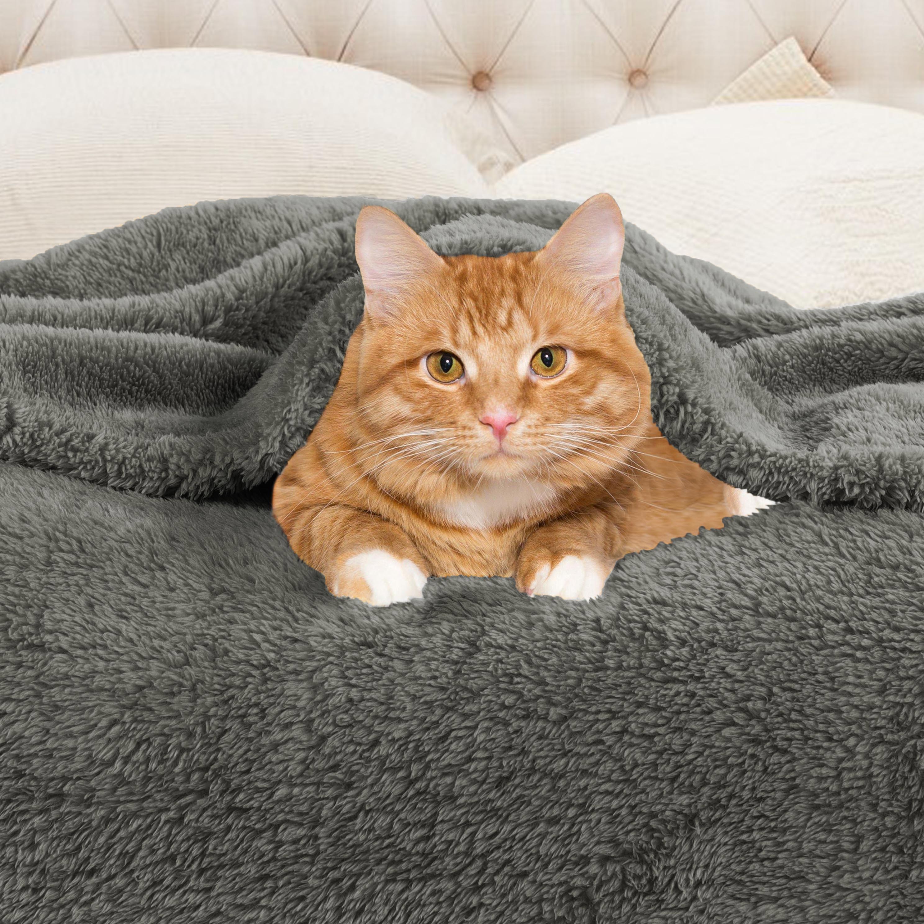 Classic Solid Fleece Plush Medium Weight Fluffy Soft Blanket - Omnigoodsstore