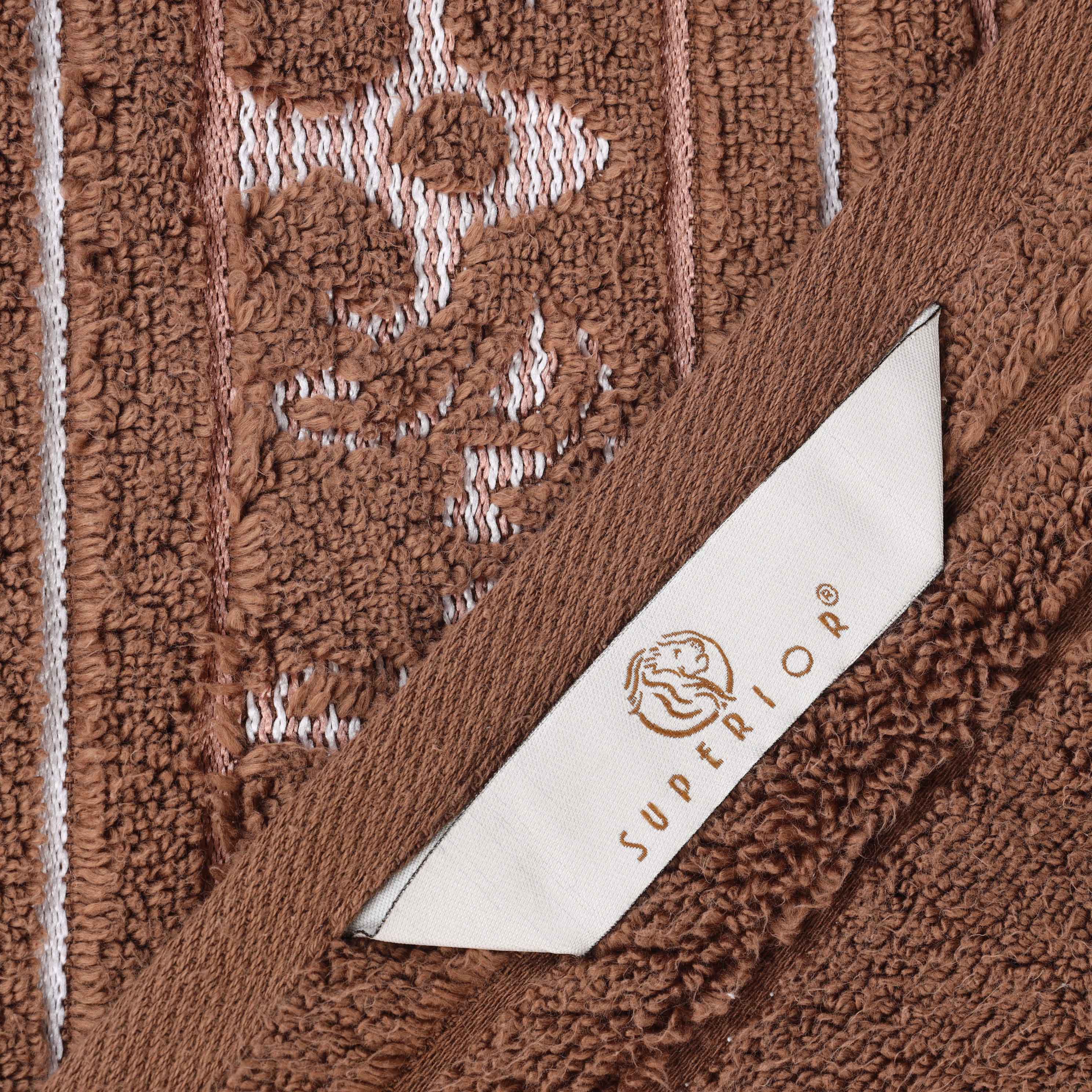 Sadie Zero Twist Cotton Solid and Jacquard Floral Face Towel Set of 12 - Omnigoodsstore