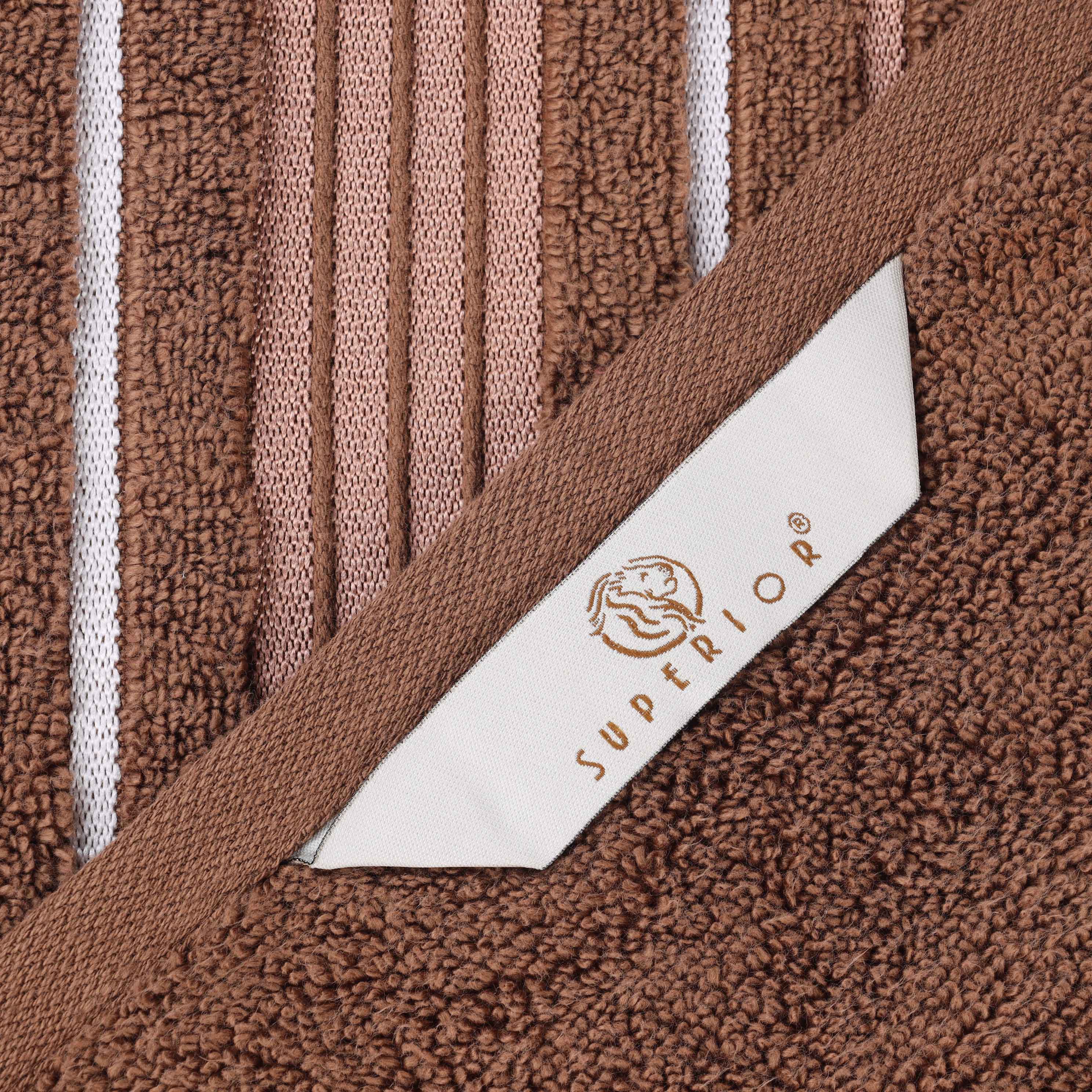 Sadie Zero Twist Cotton Solid and Jacquard Floral Hand Towel Set of 6 - Omnigoodsstore